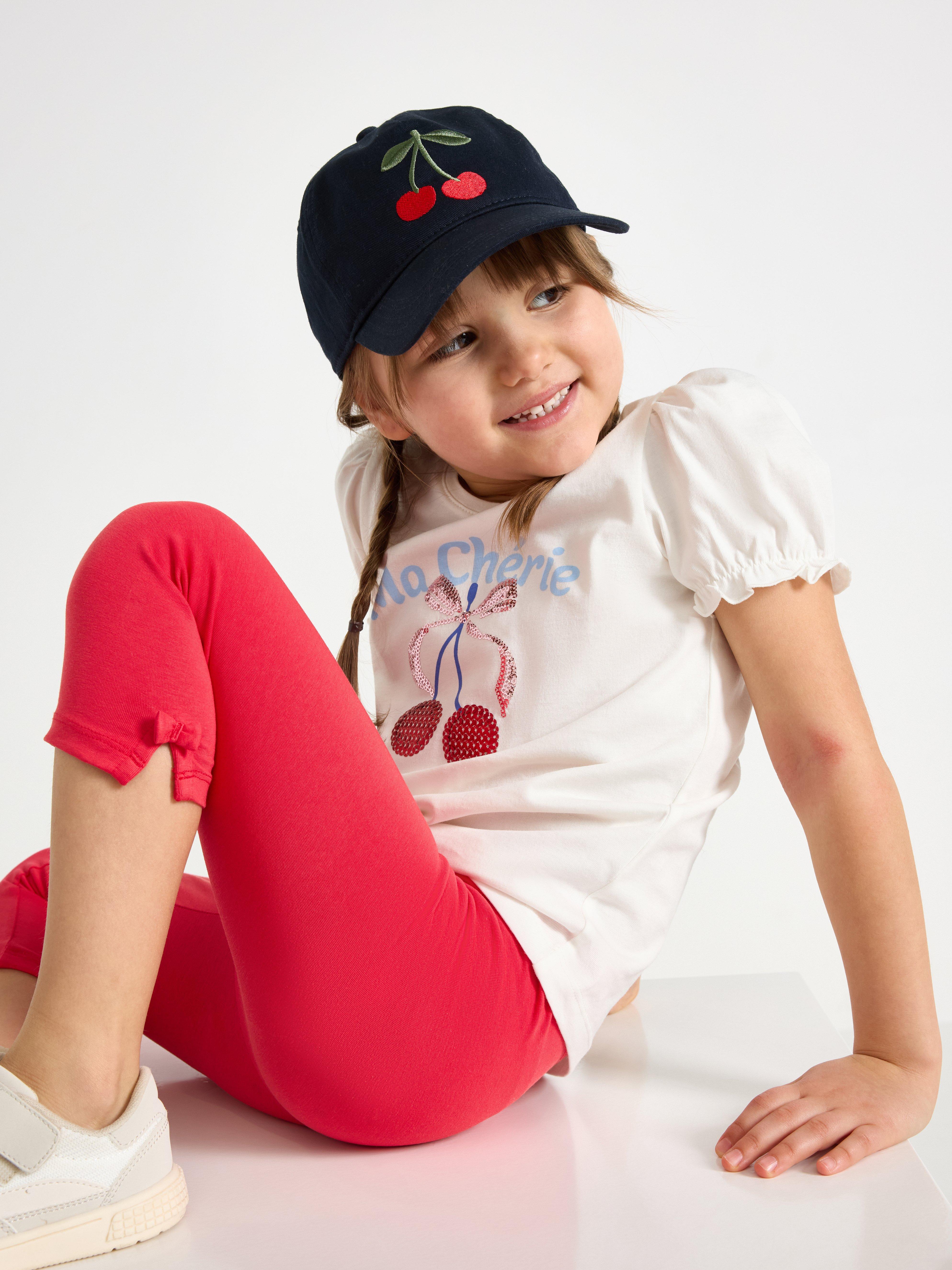 Capri Leggings - Kids Wear - Red