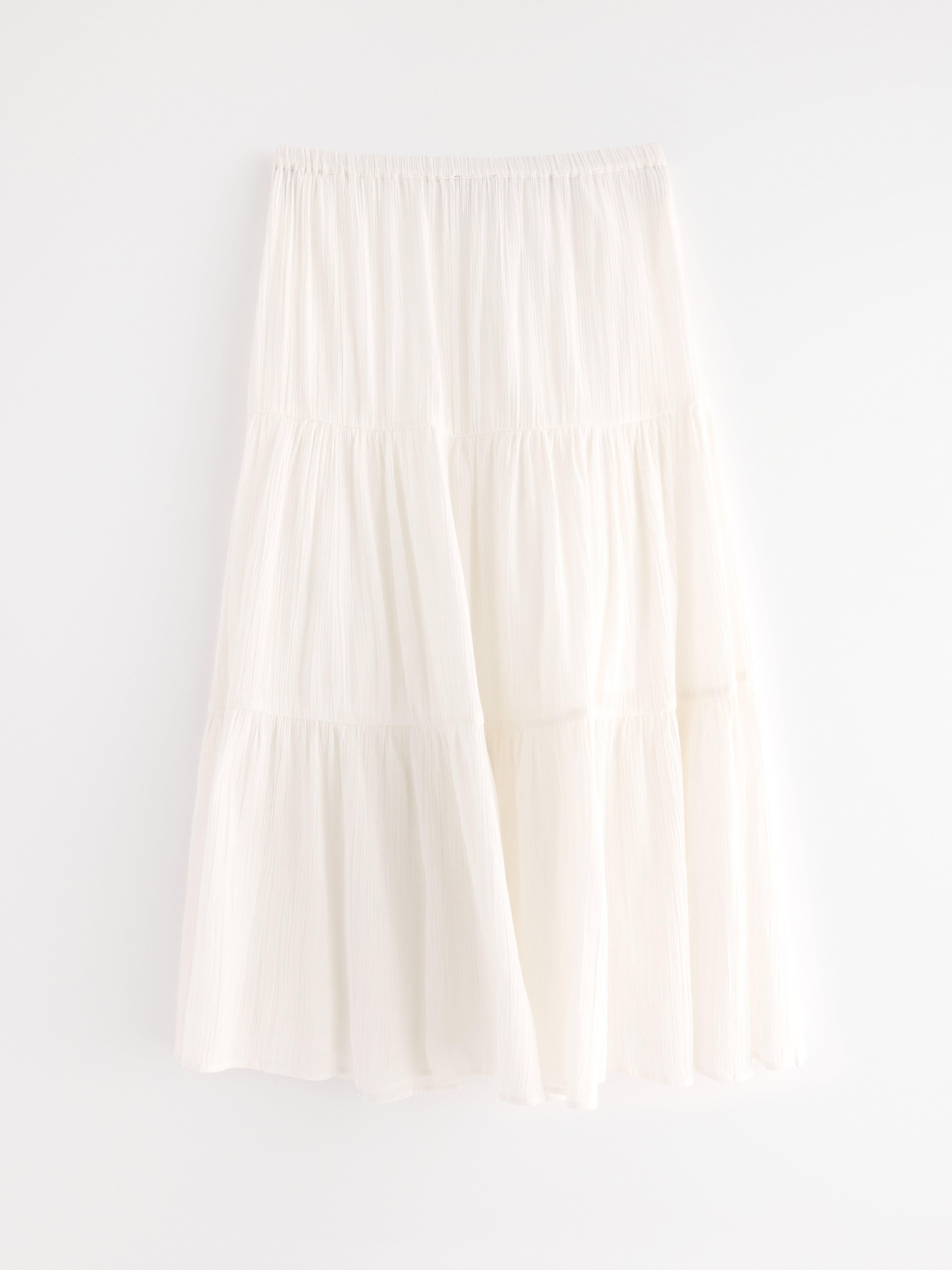 Maxi Skirt - Womens Wear - White