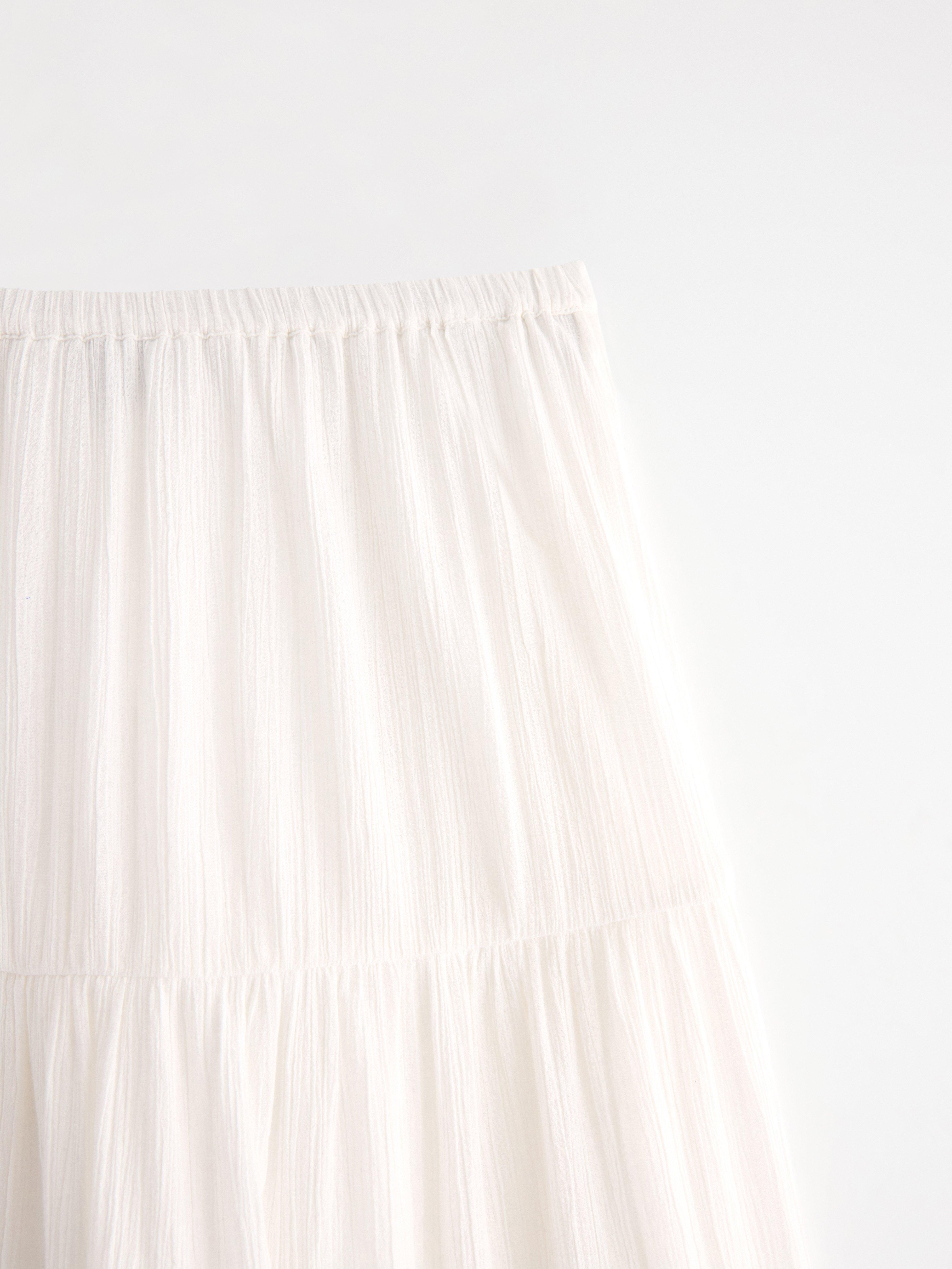 Maxi Skirt - Womens Wear - White