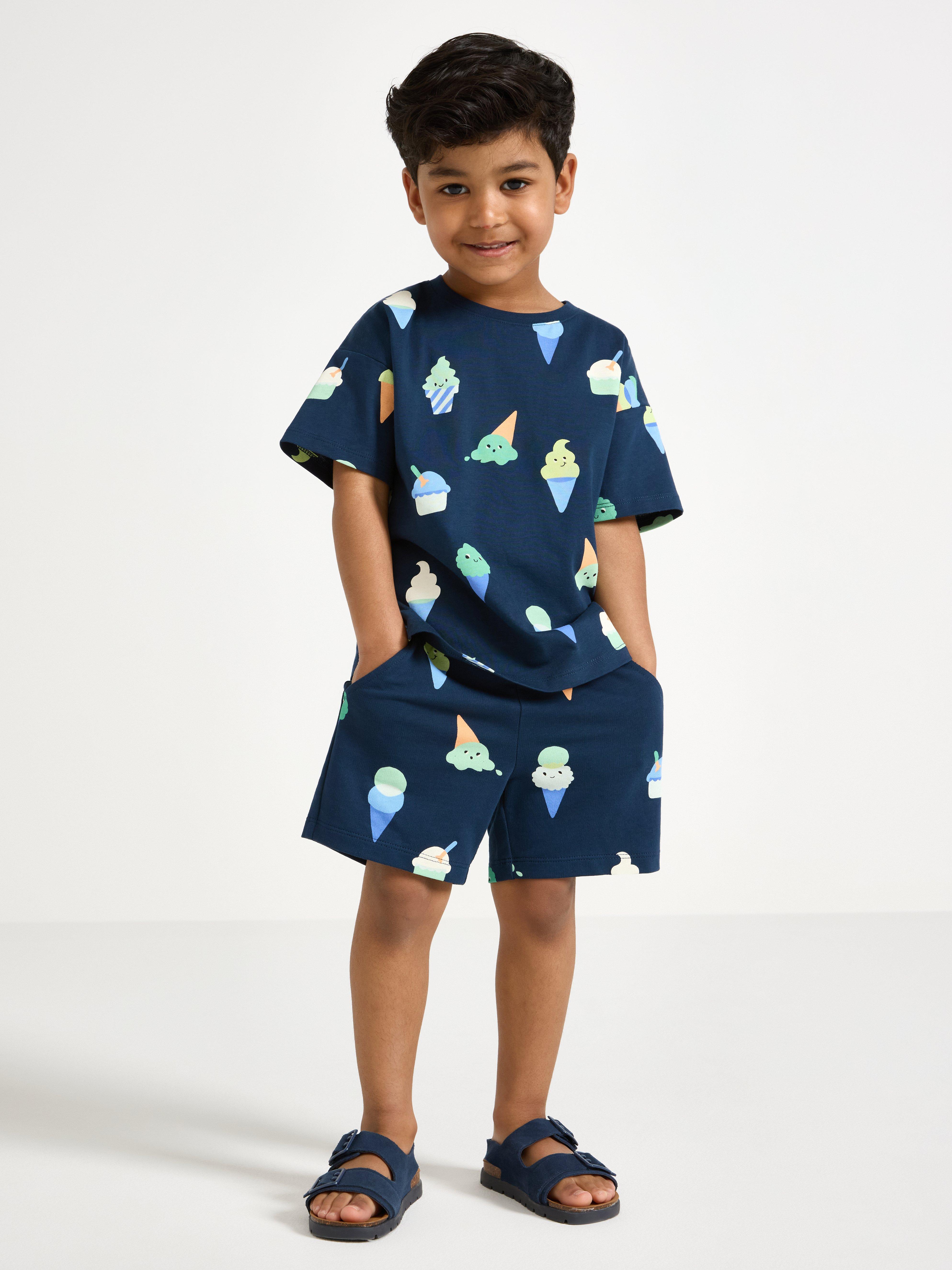 Shorts - Børn - Blå