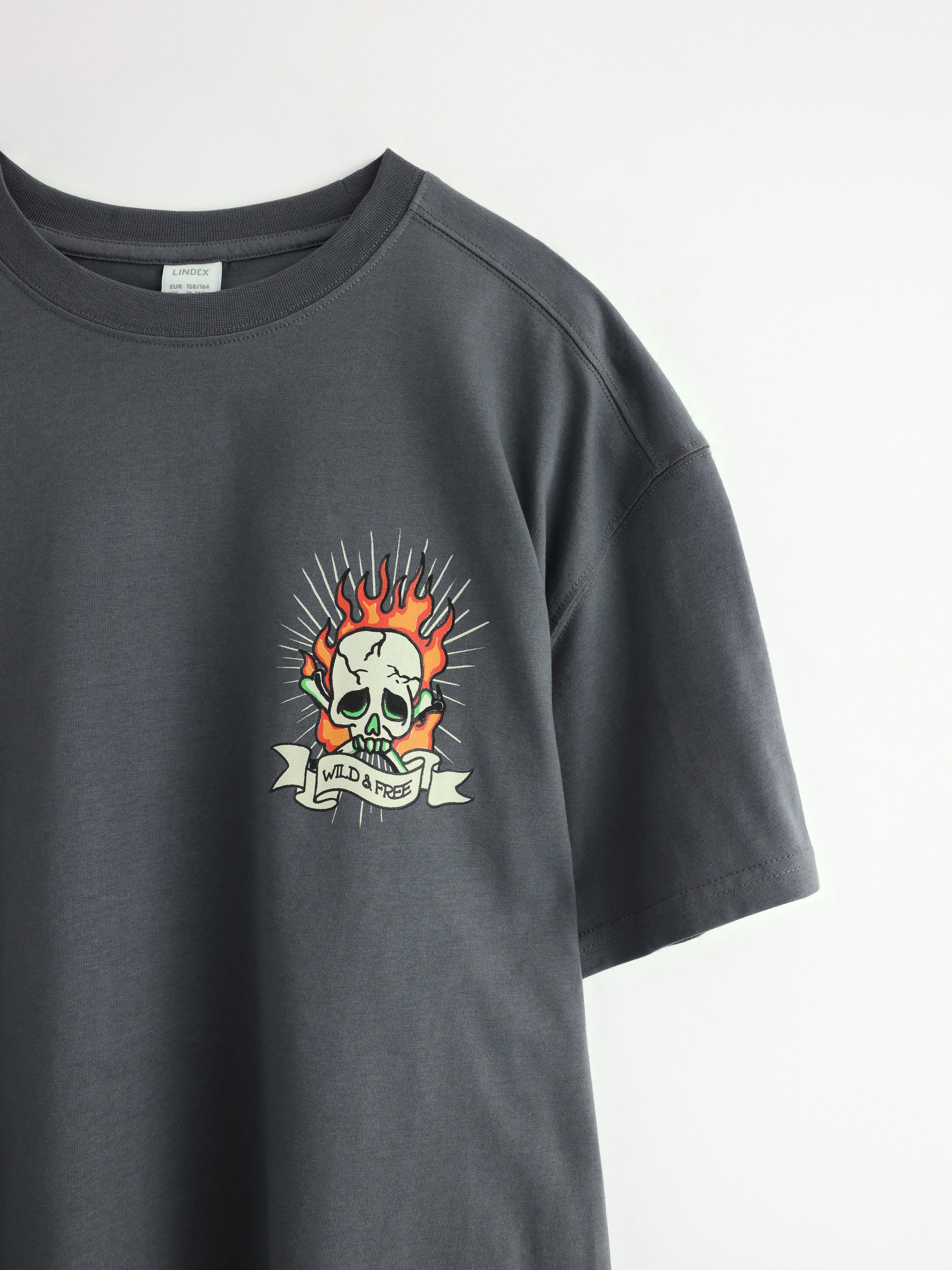 T-shirt - Barn - Grå