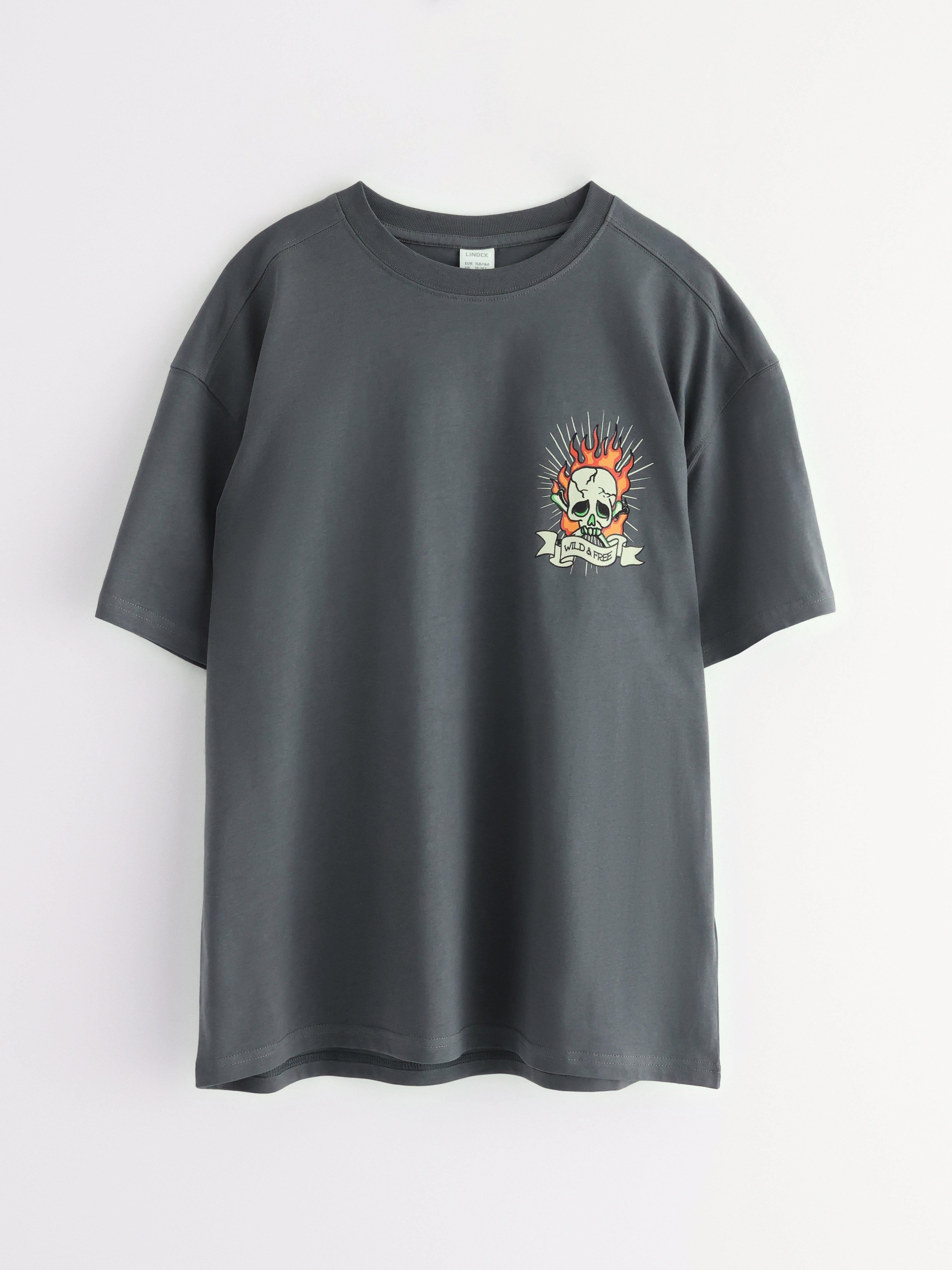 T-shirt - Barn - Grå