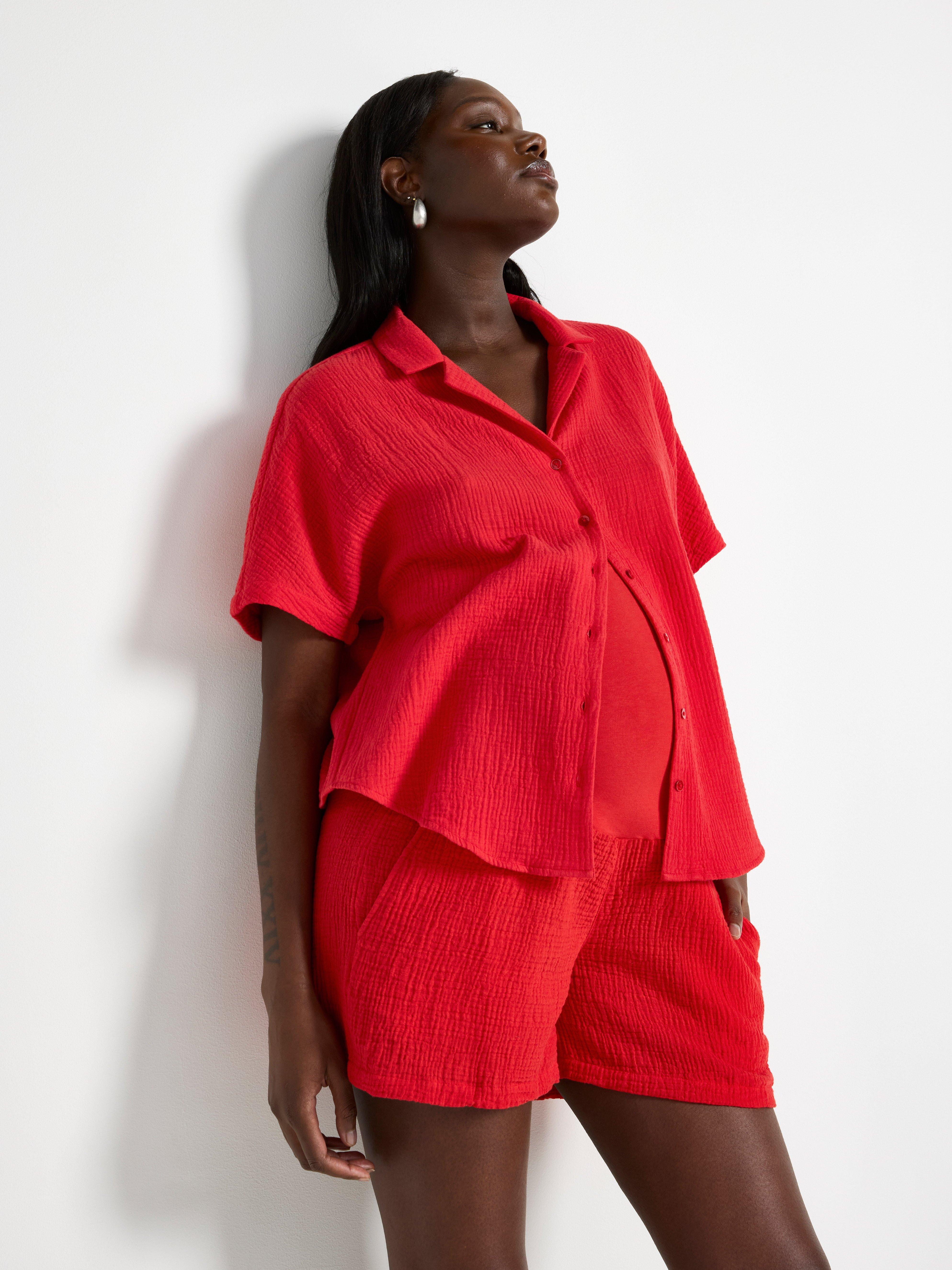 Shorts - Dame - Rød