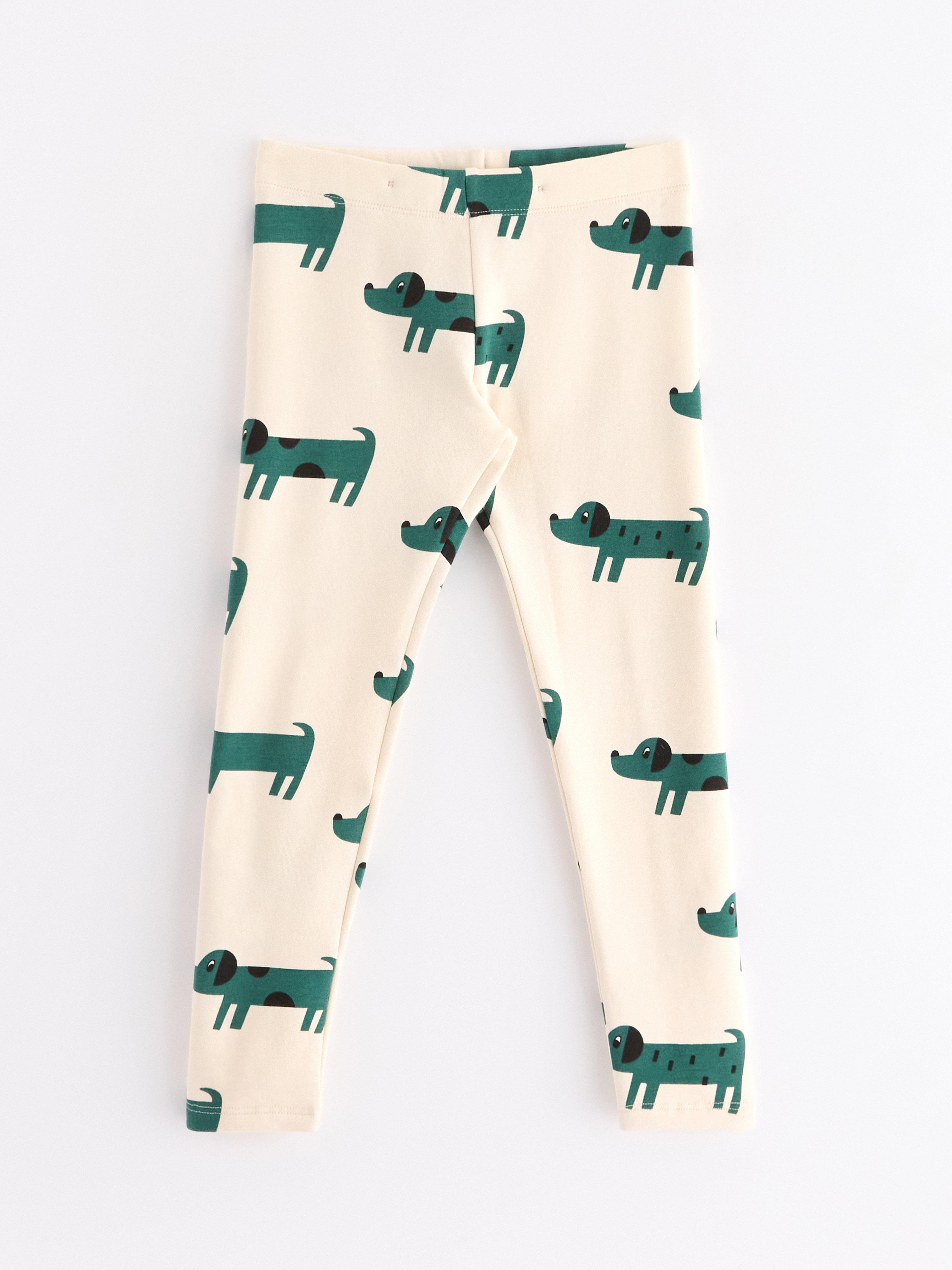 Leggings - Børn - Grøn