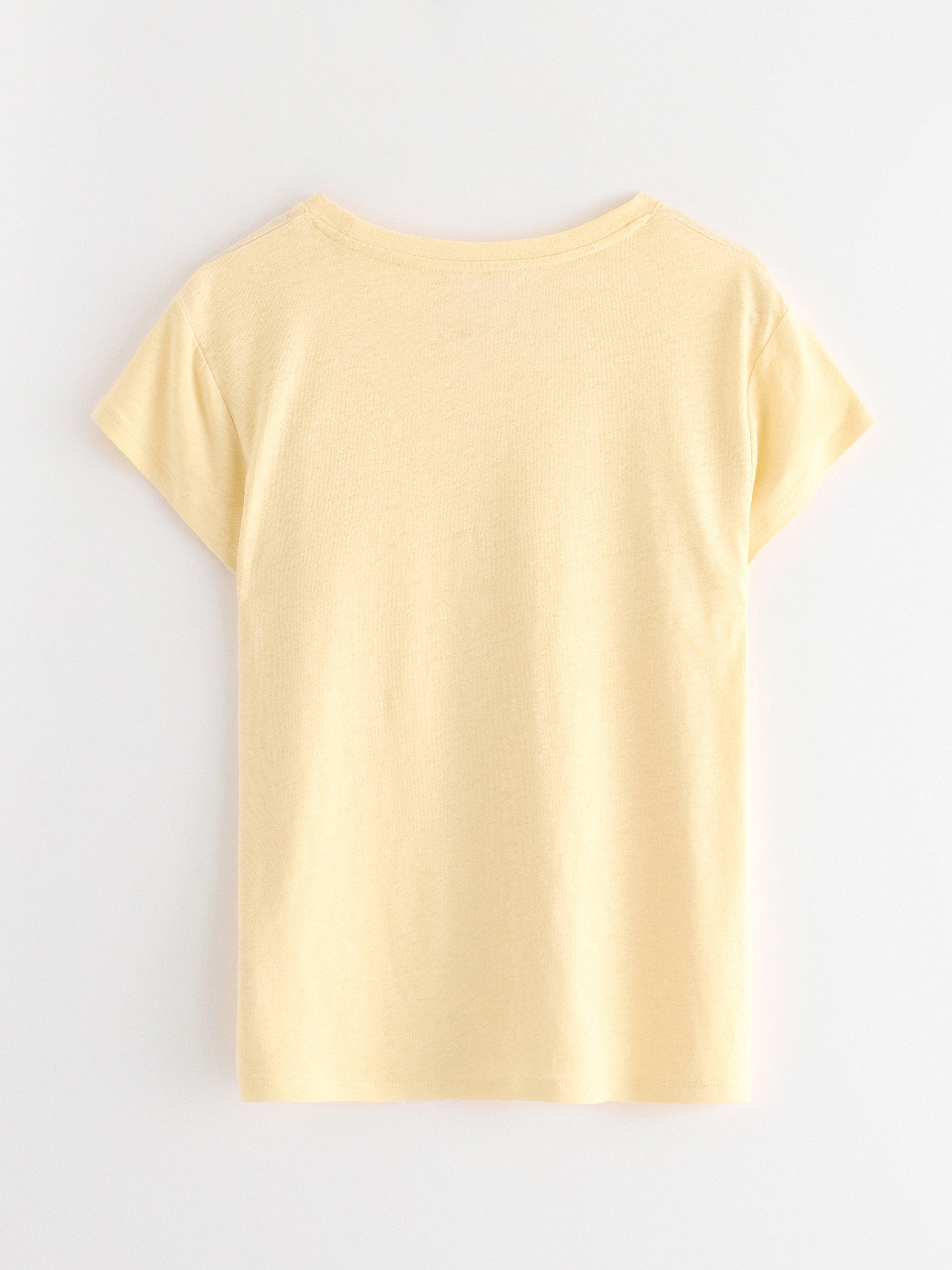 T-shirt - Dame - Gul