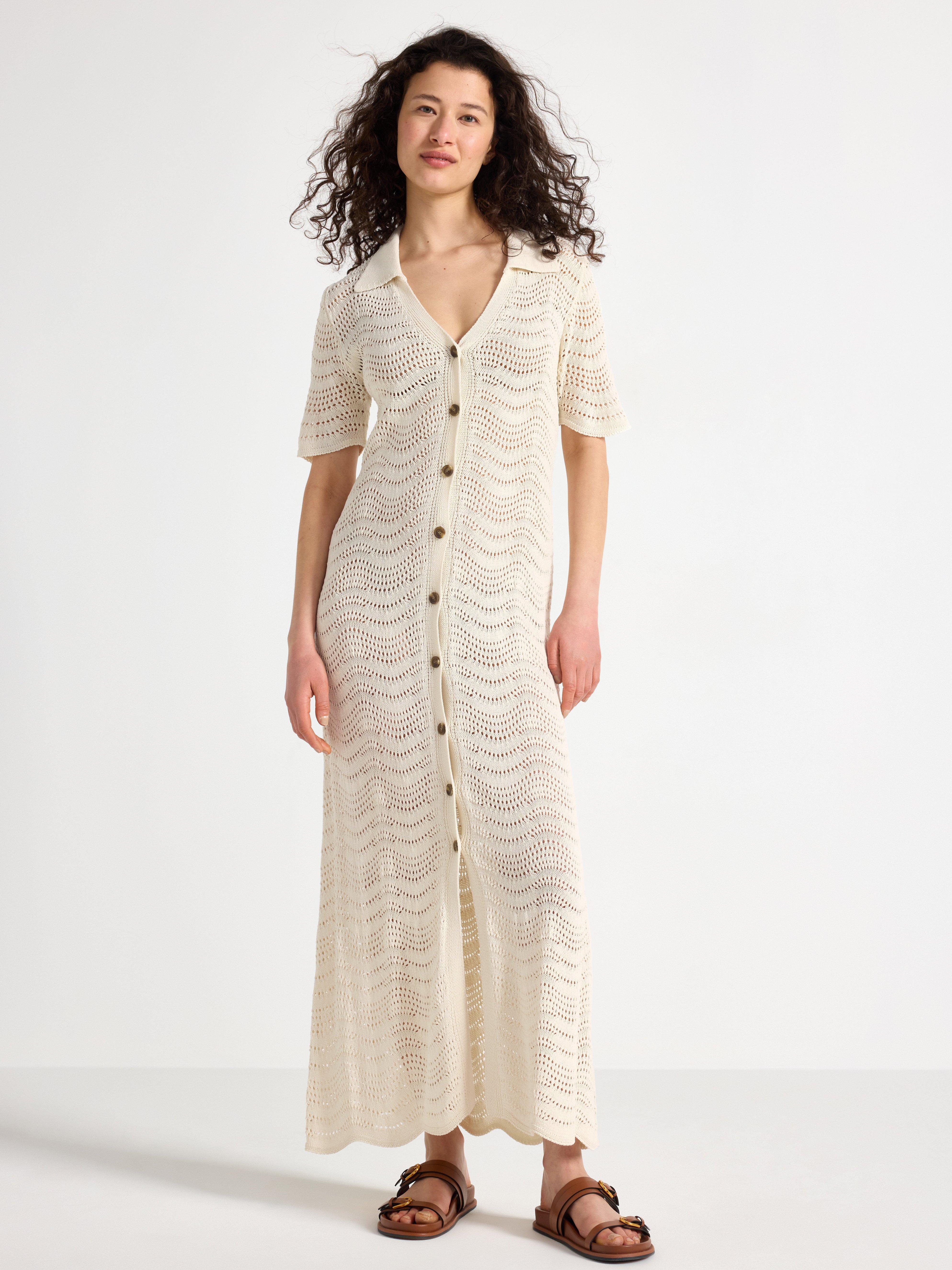 Maxikjole - Dame - Beige