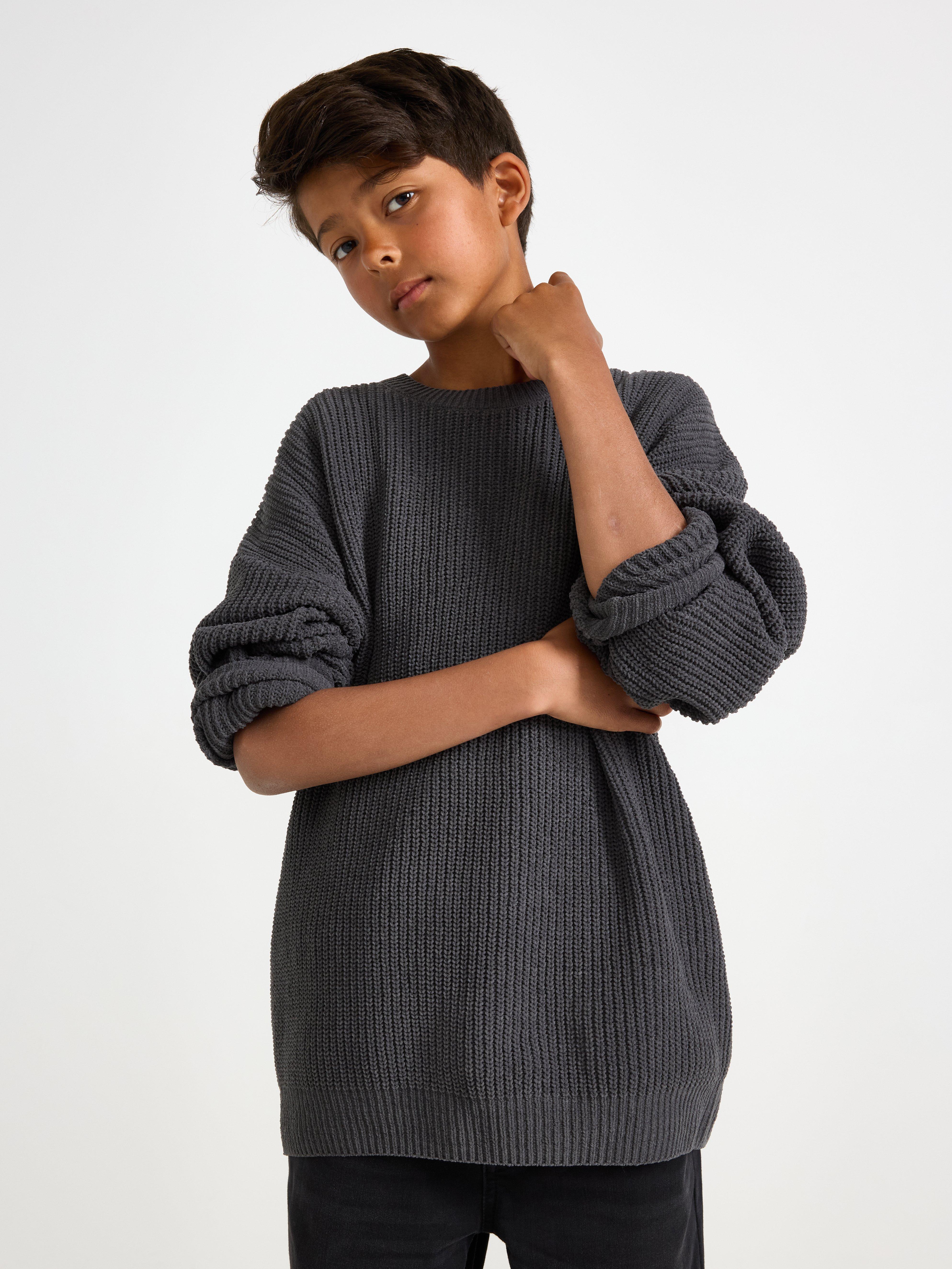 Sveter - Deti - Šedá