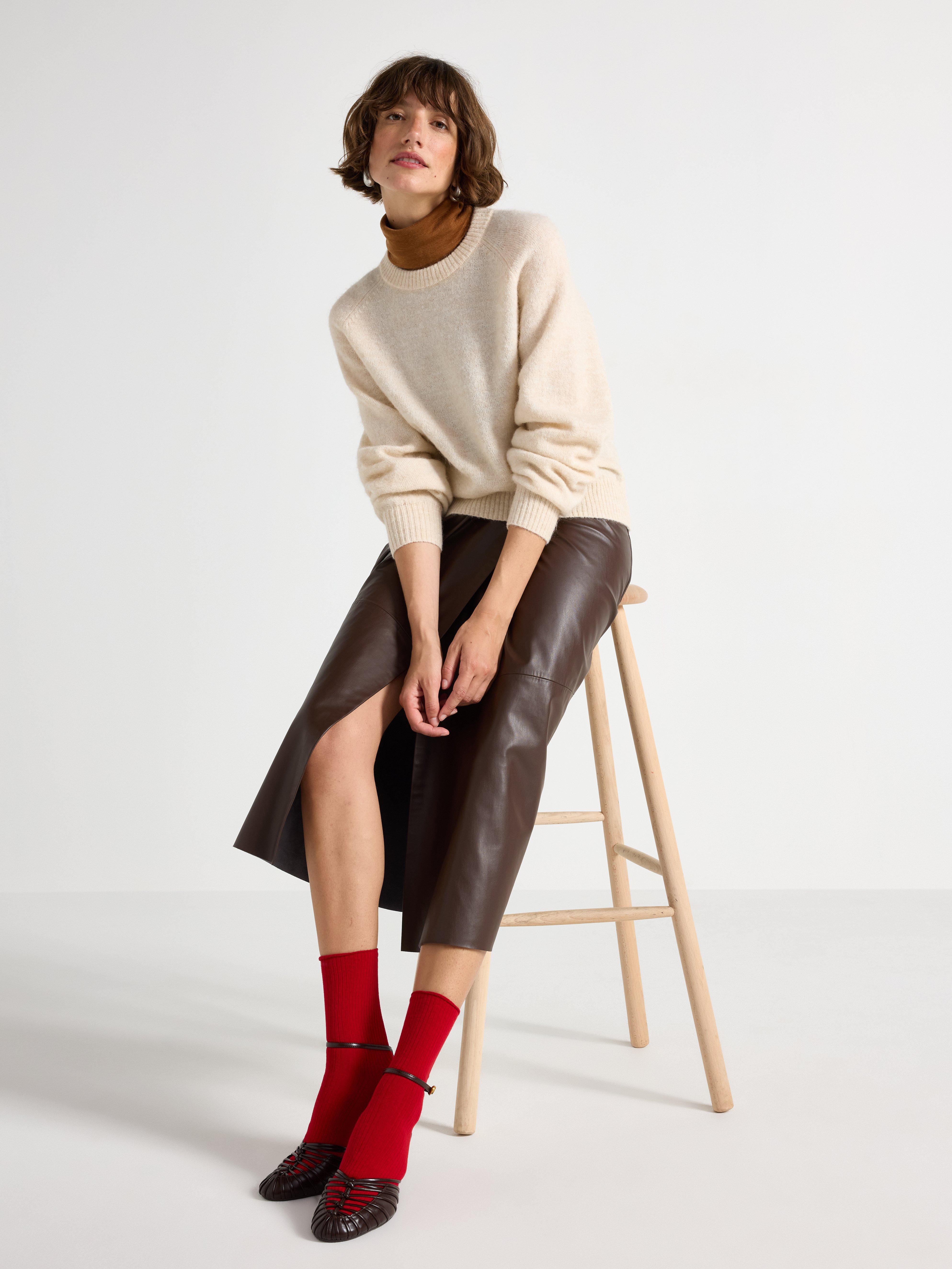 Sweater - Dame - Beige