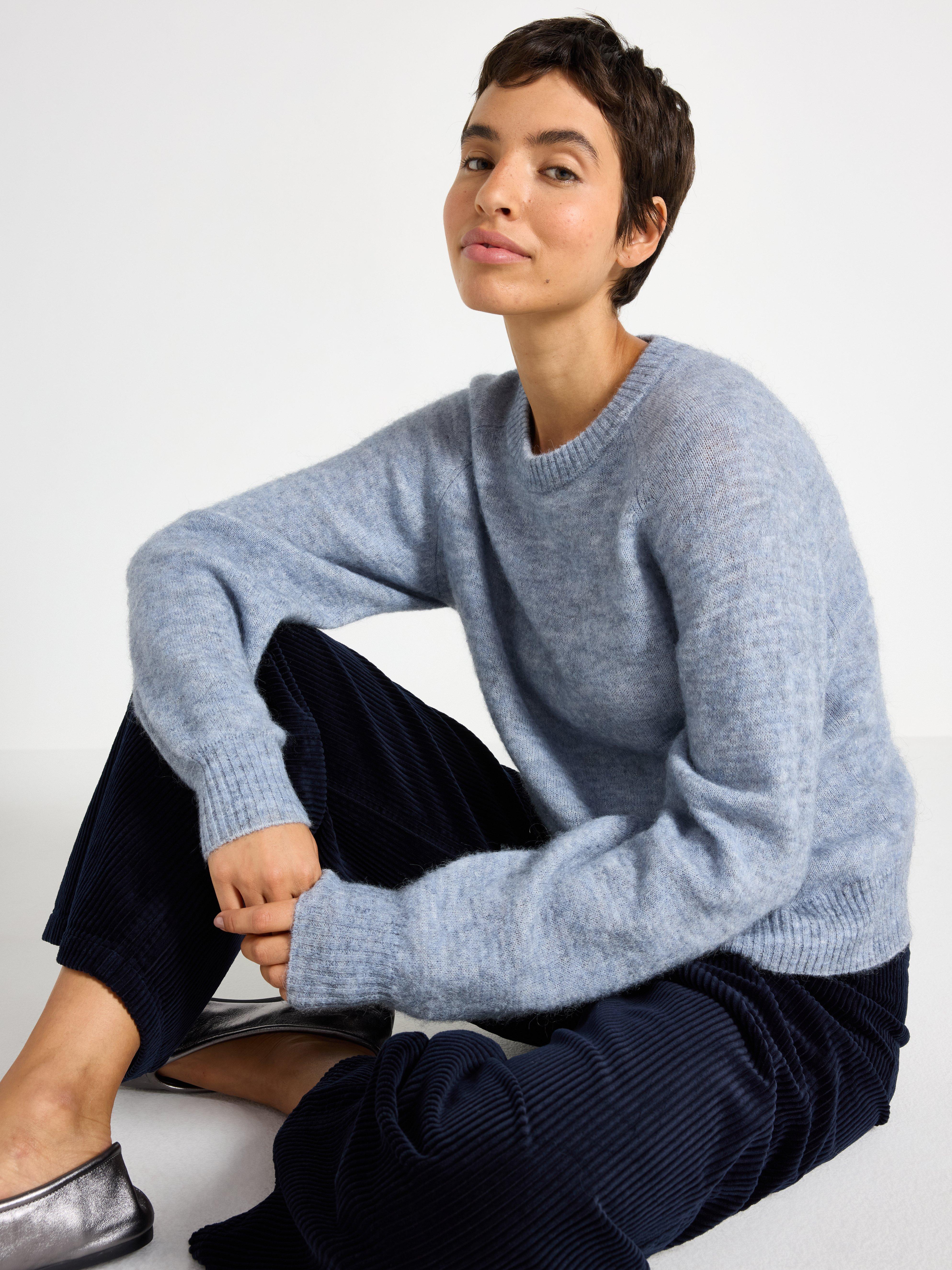 Sweater - Dame - Blå