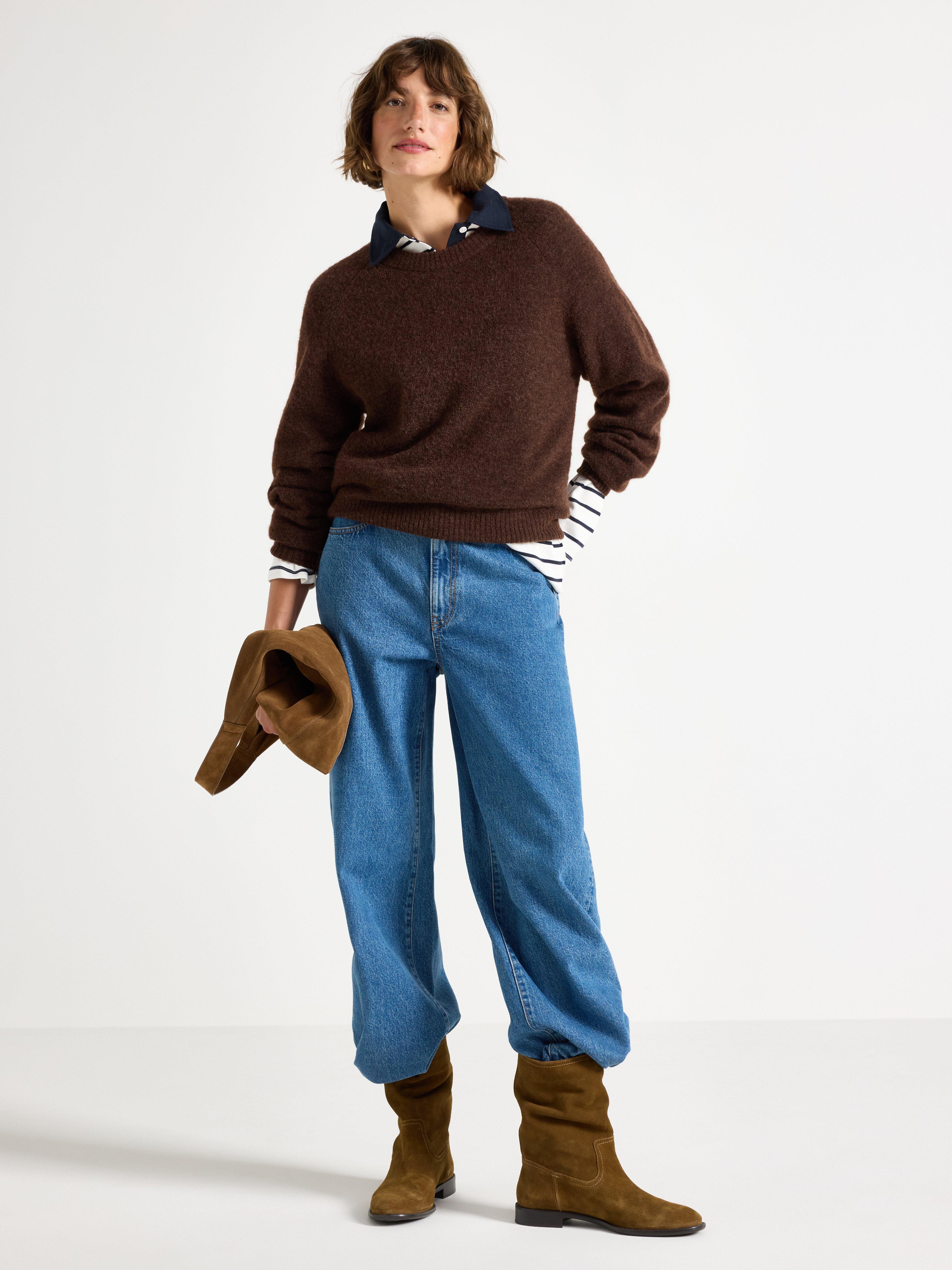 Sweater - Dame - Brun