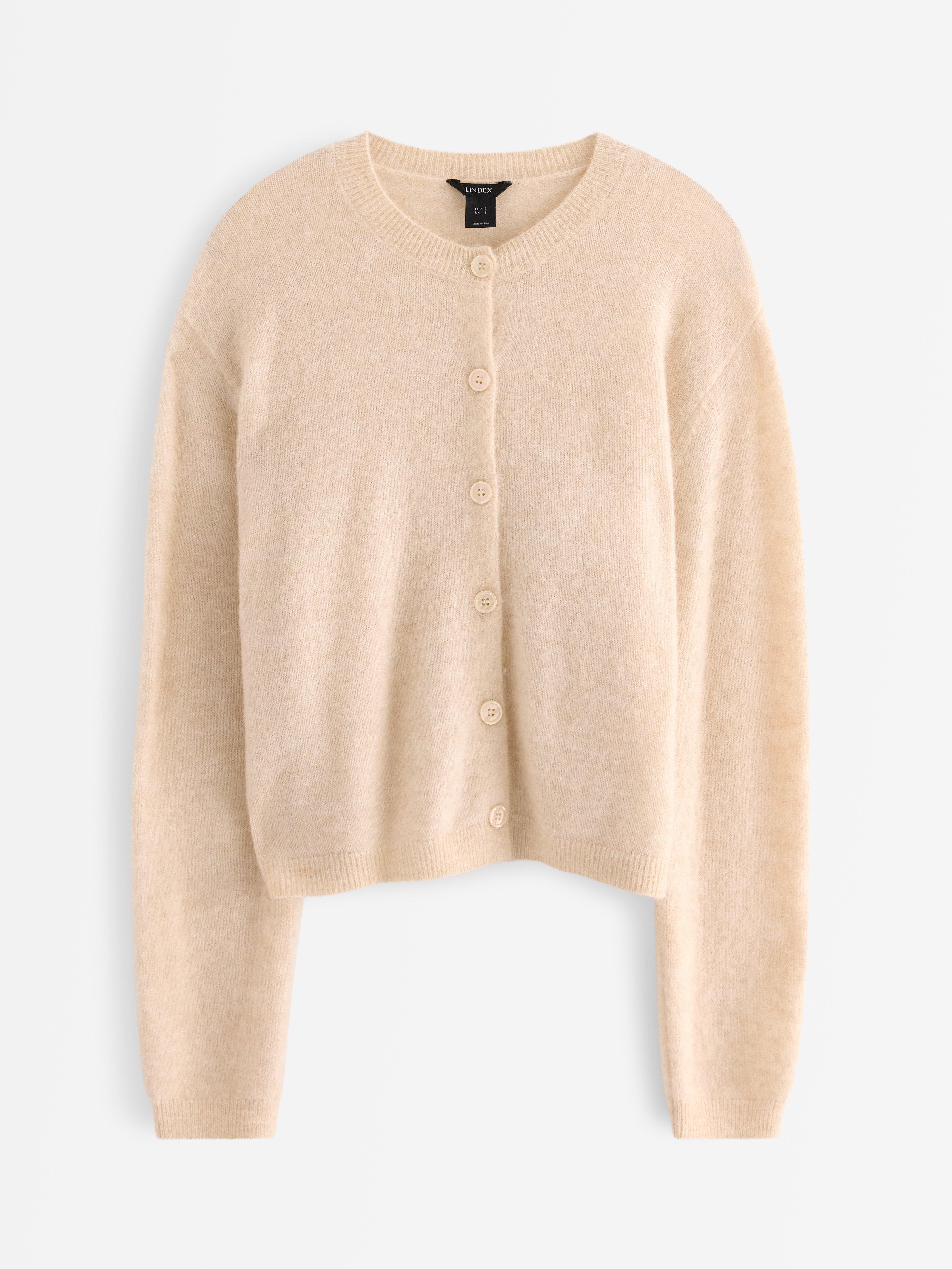 Cardigan - Dame - Beige