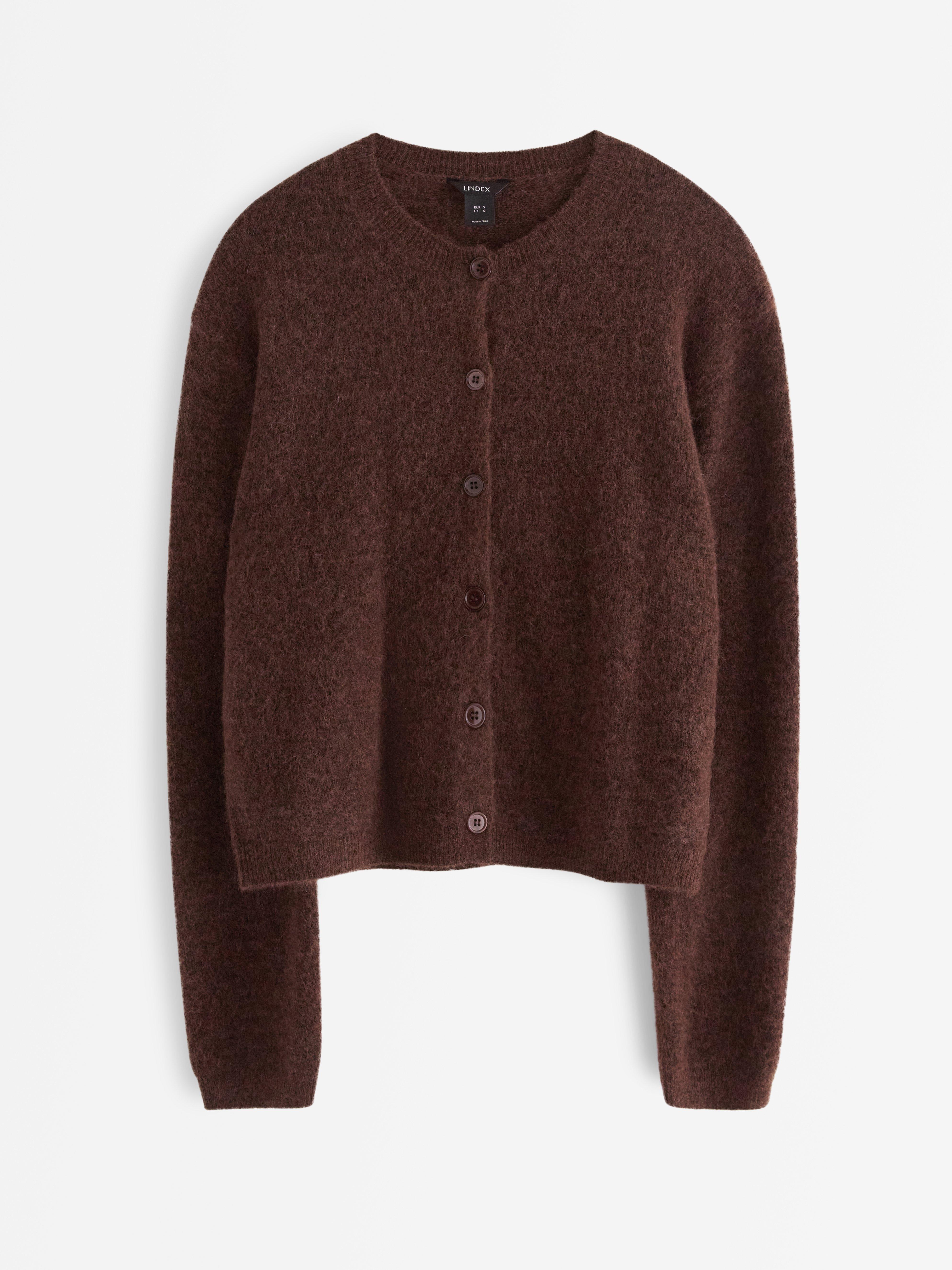 Cardigan - Dame - Brun