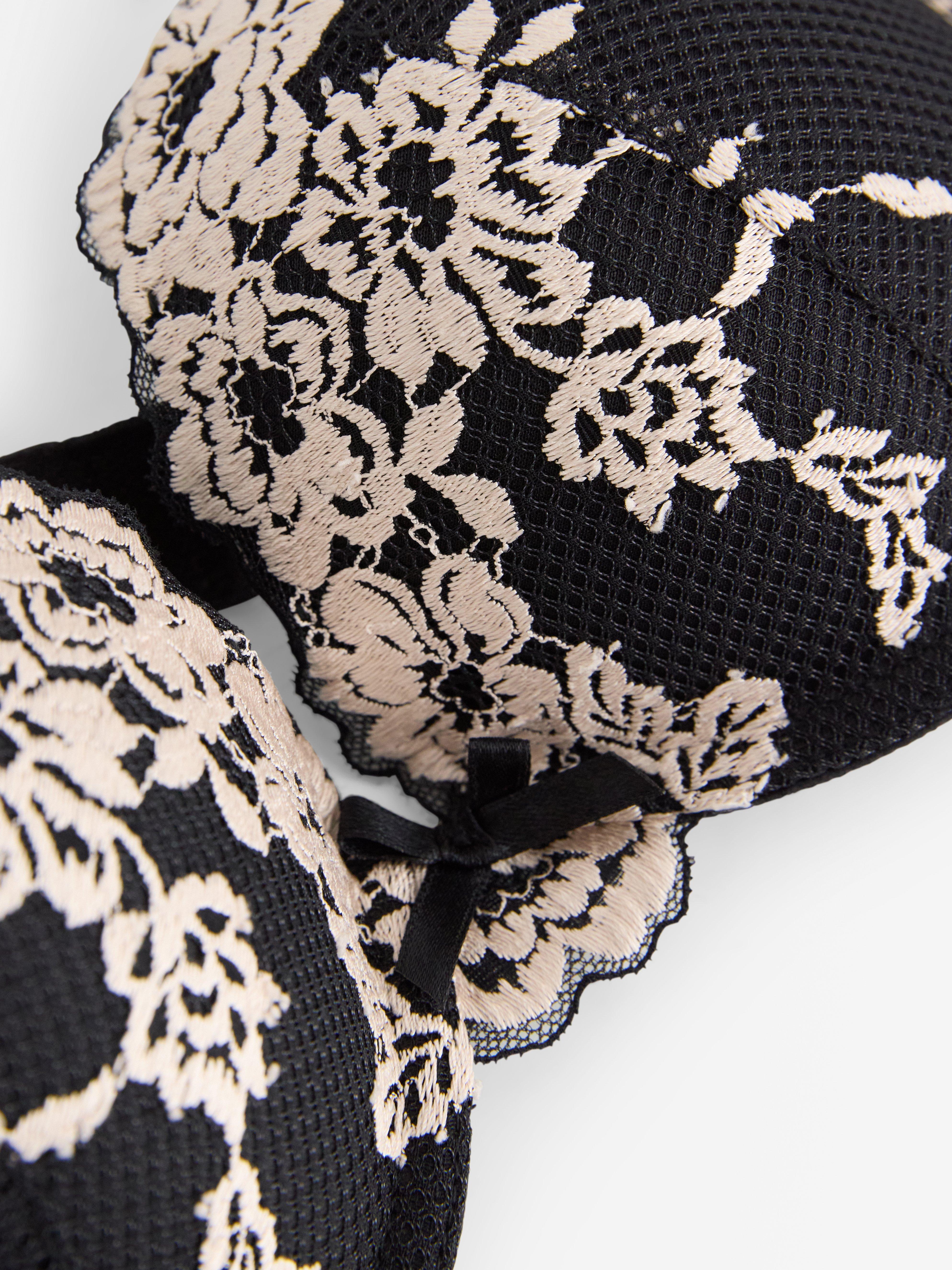 Malva push up-bh - Undertøj - Sort