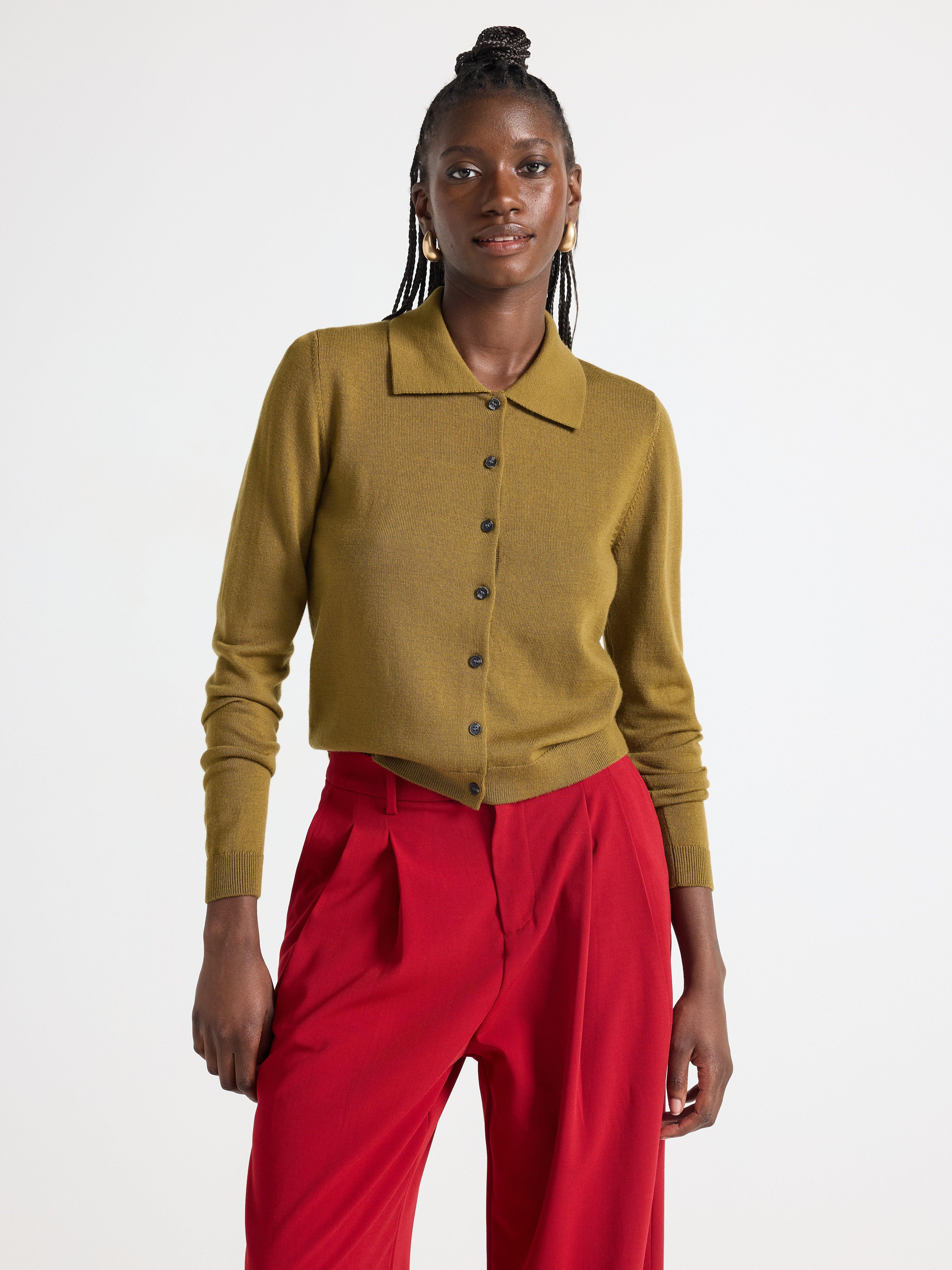 Cardigan - Dam - Khaki