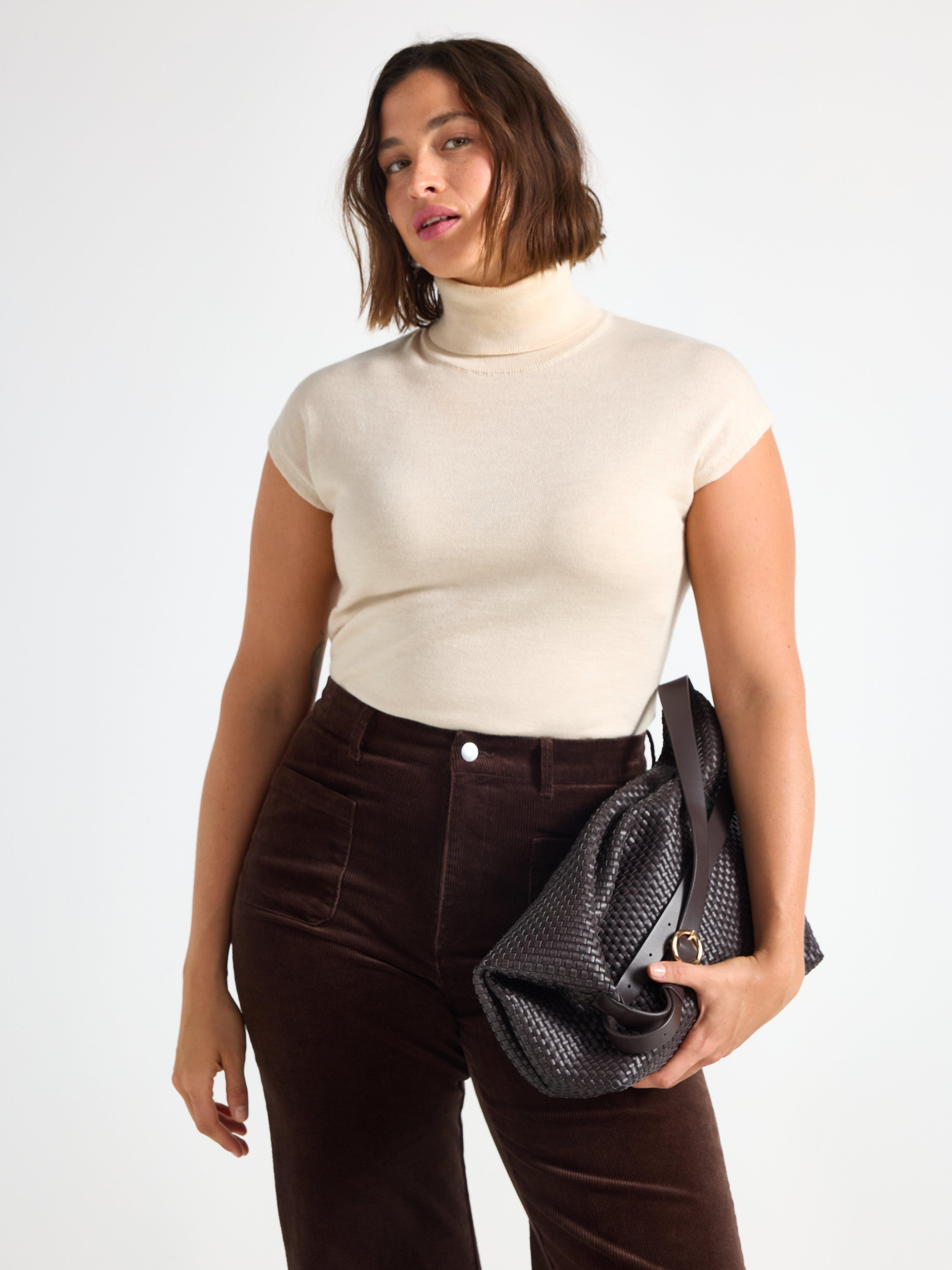 Roller Neck Sweater - Womens Wear - Beige