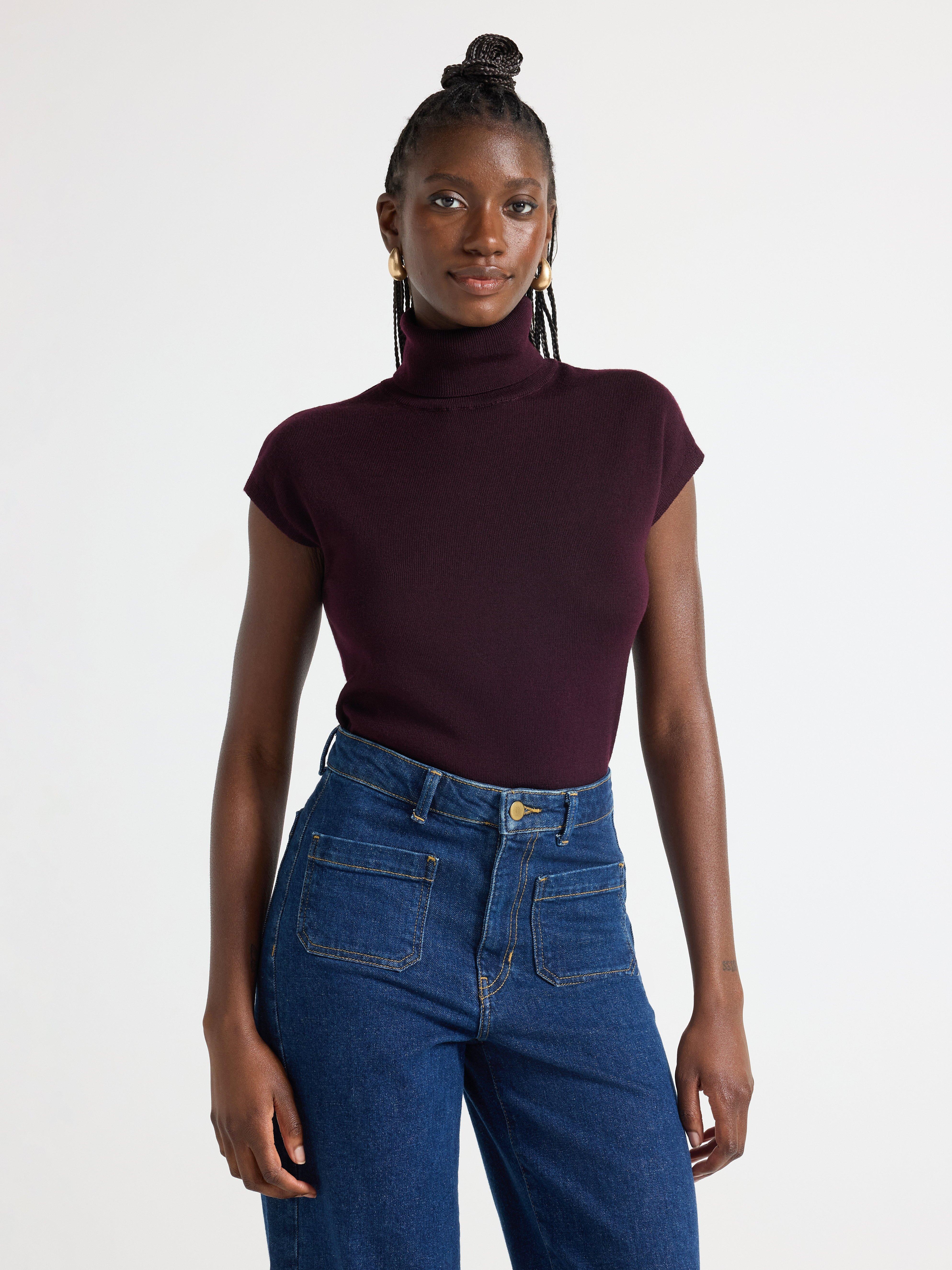 Roller Neck Sweater - Womens Wear - Red