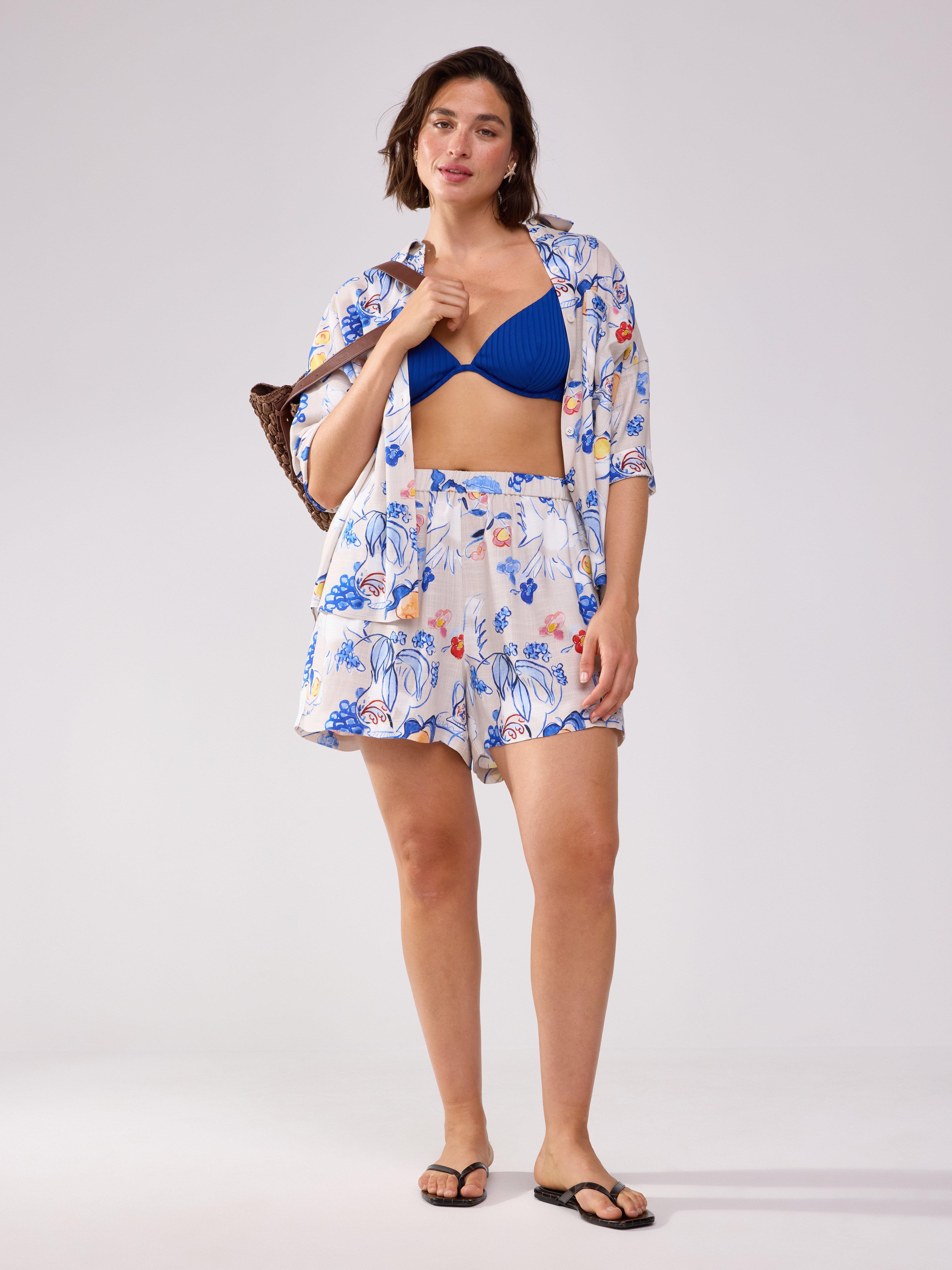 Shortsit - Naiset - Beige