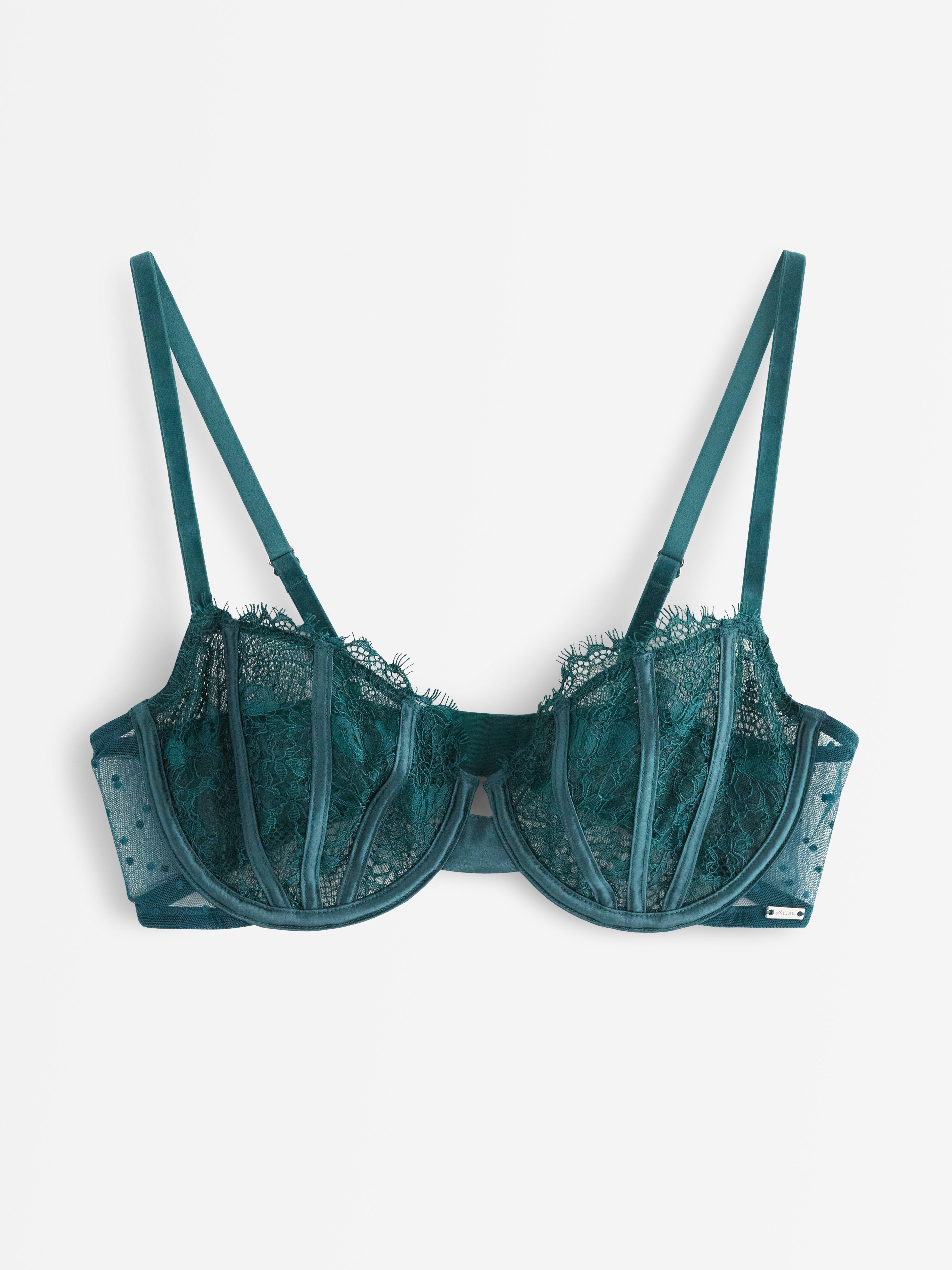 Unpadded Bra - Lingerie - Turquoise