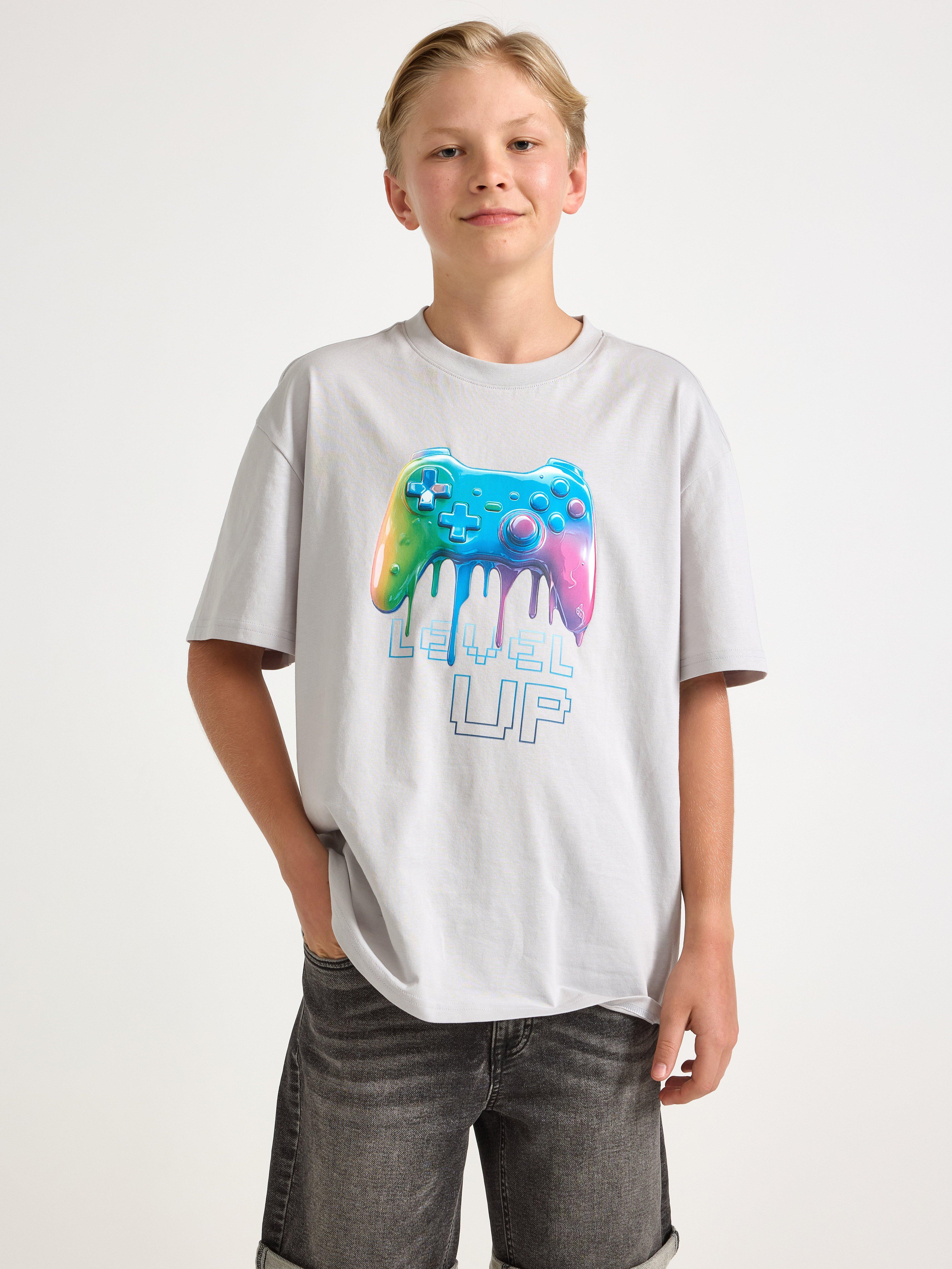 T-shirt - Barn - Grå