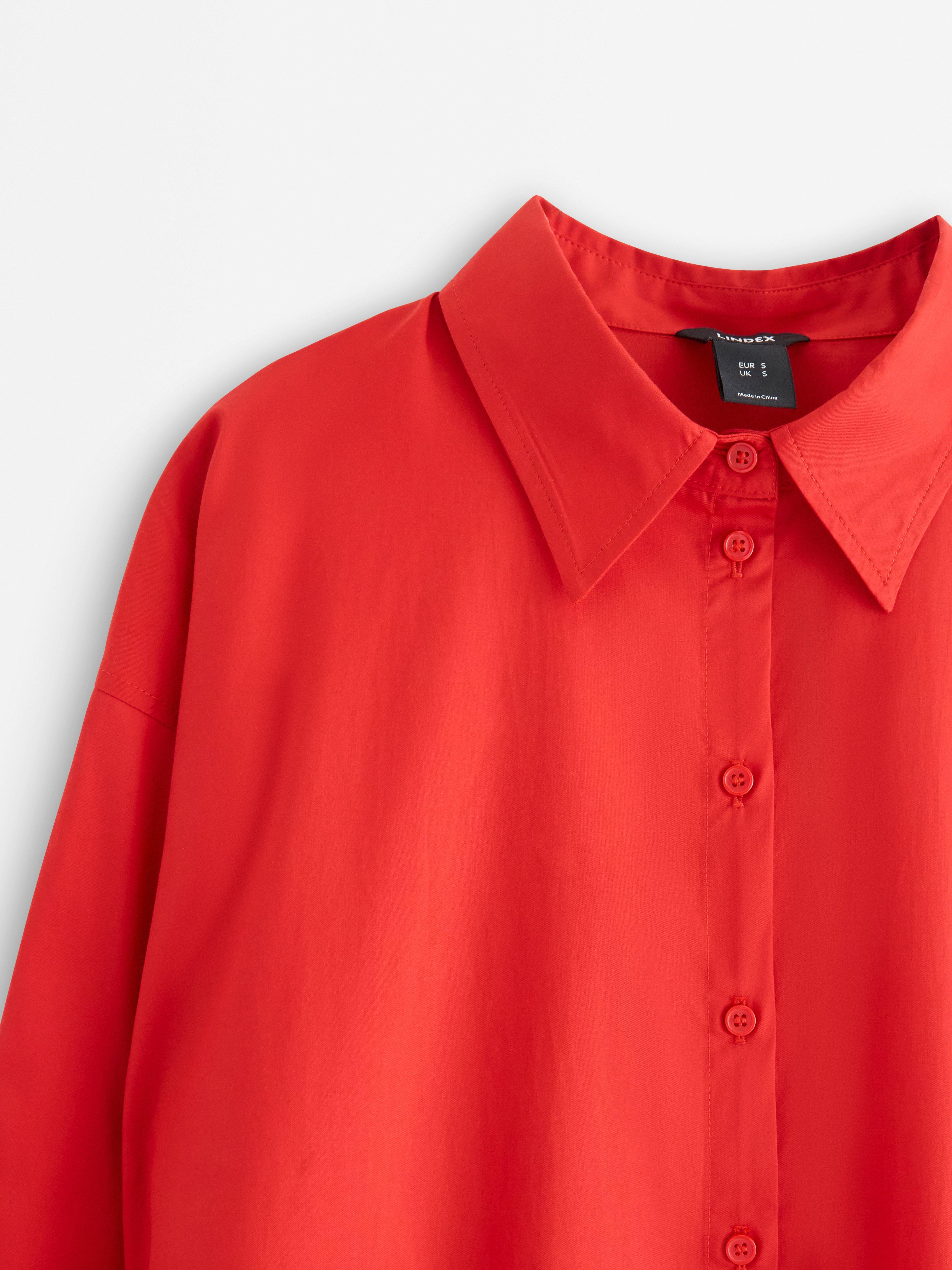 Shirt dress - Womens Wear - Red
