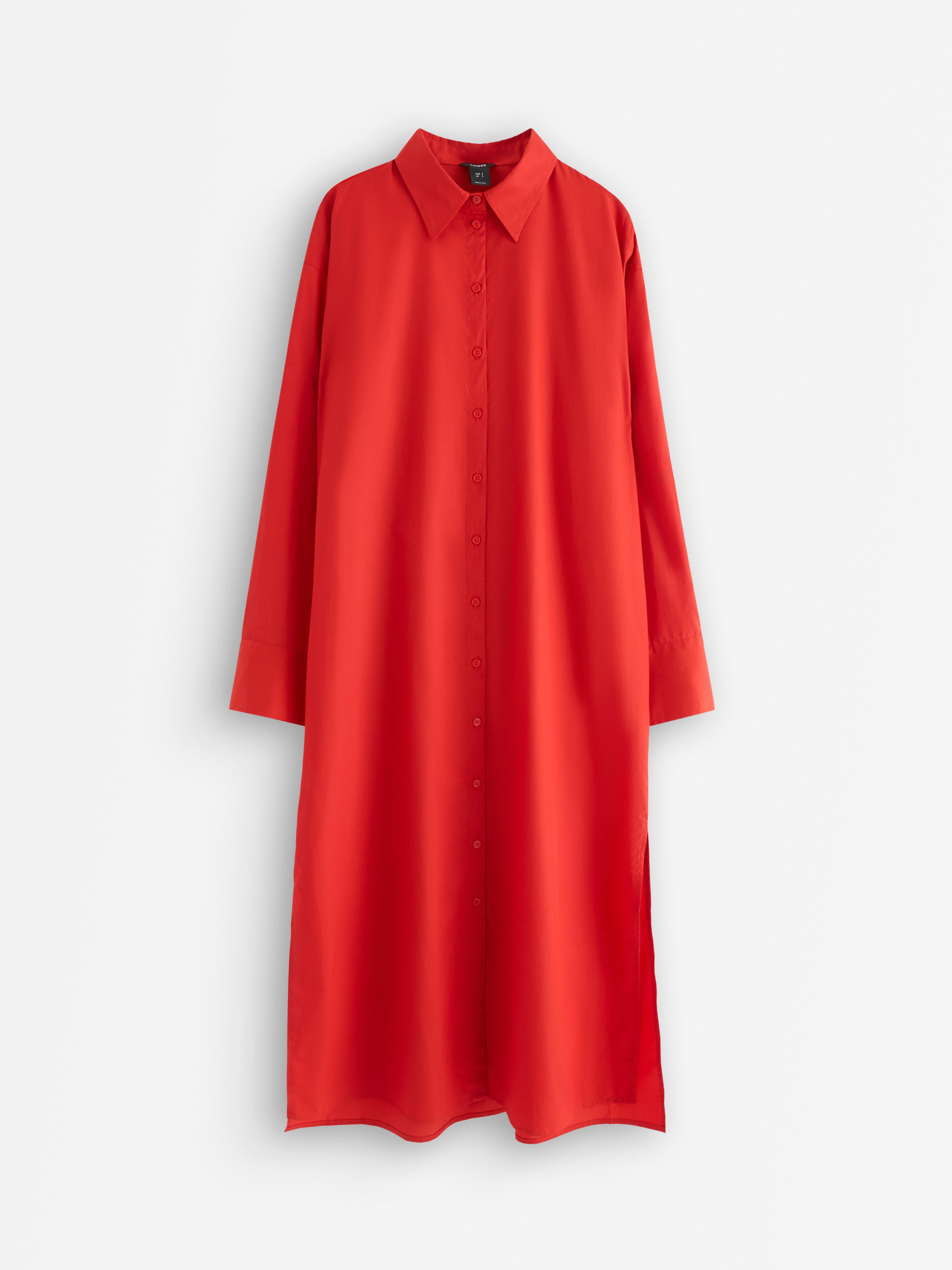 Shirt dress - Womens Wear - Red