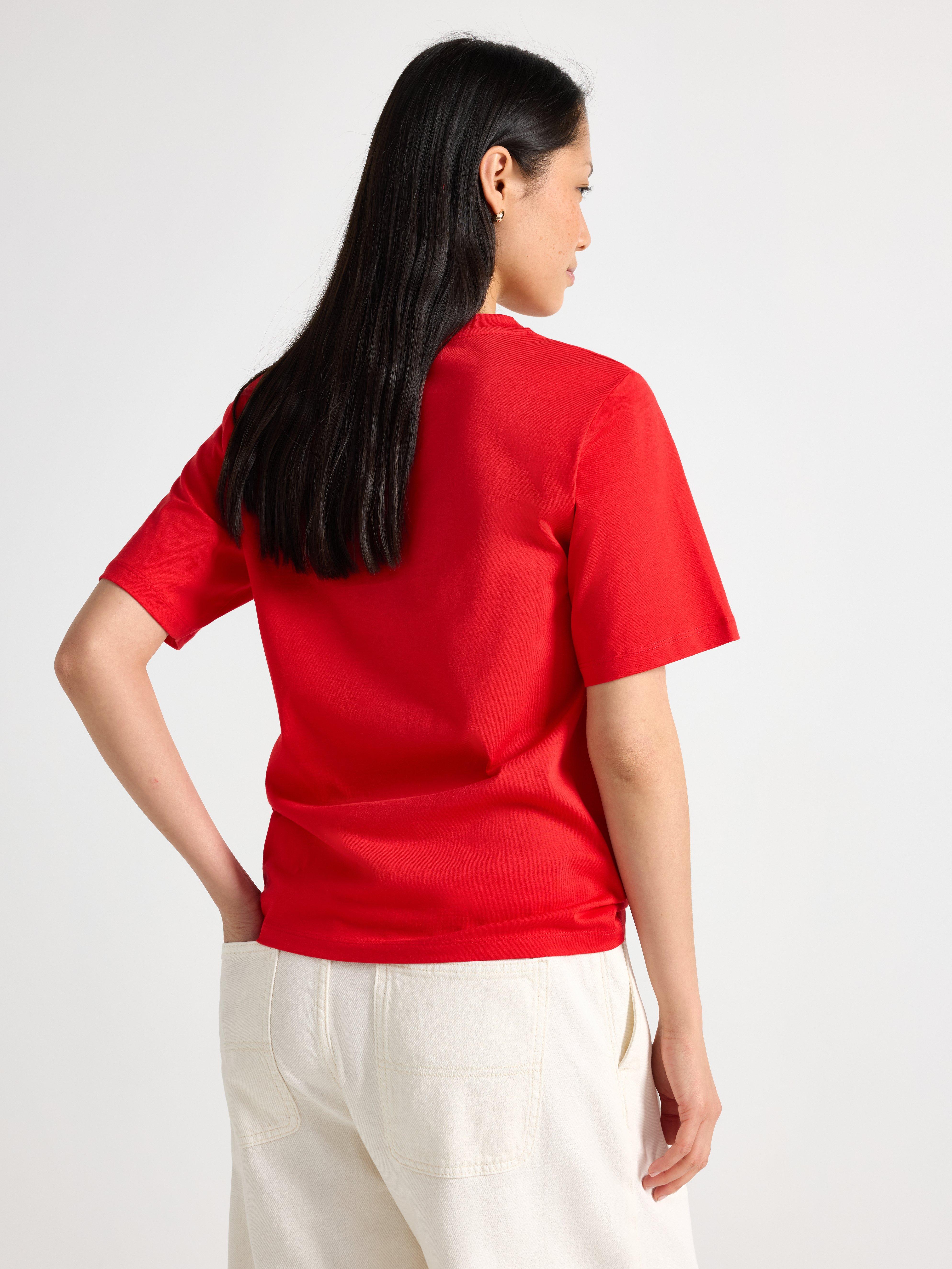 T-shirt - Dame - Rød