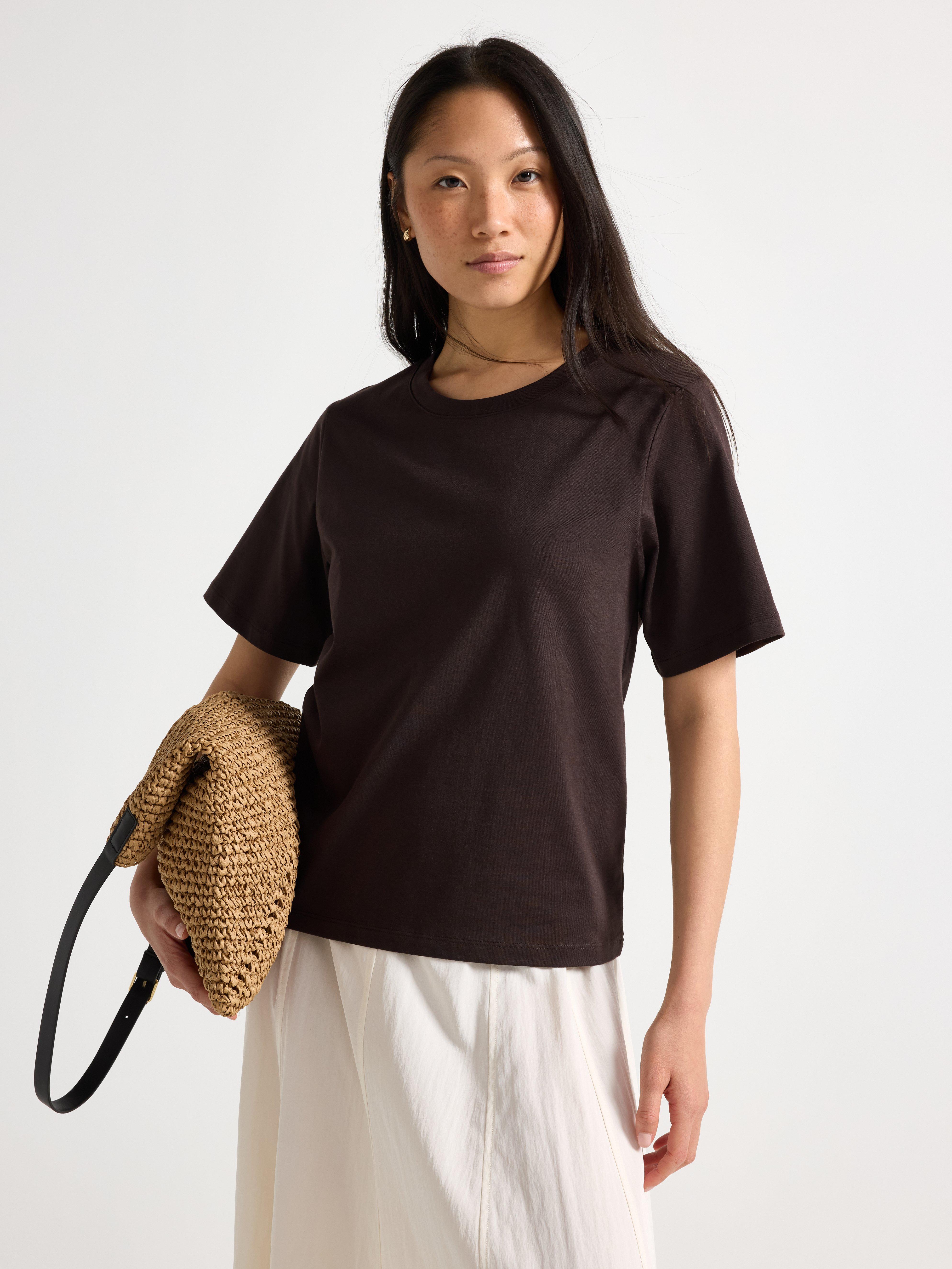 T-shirt - Dame - Brun