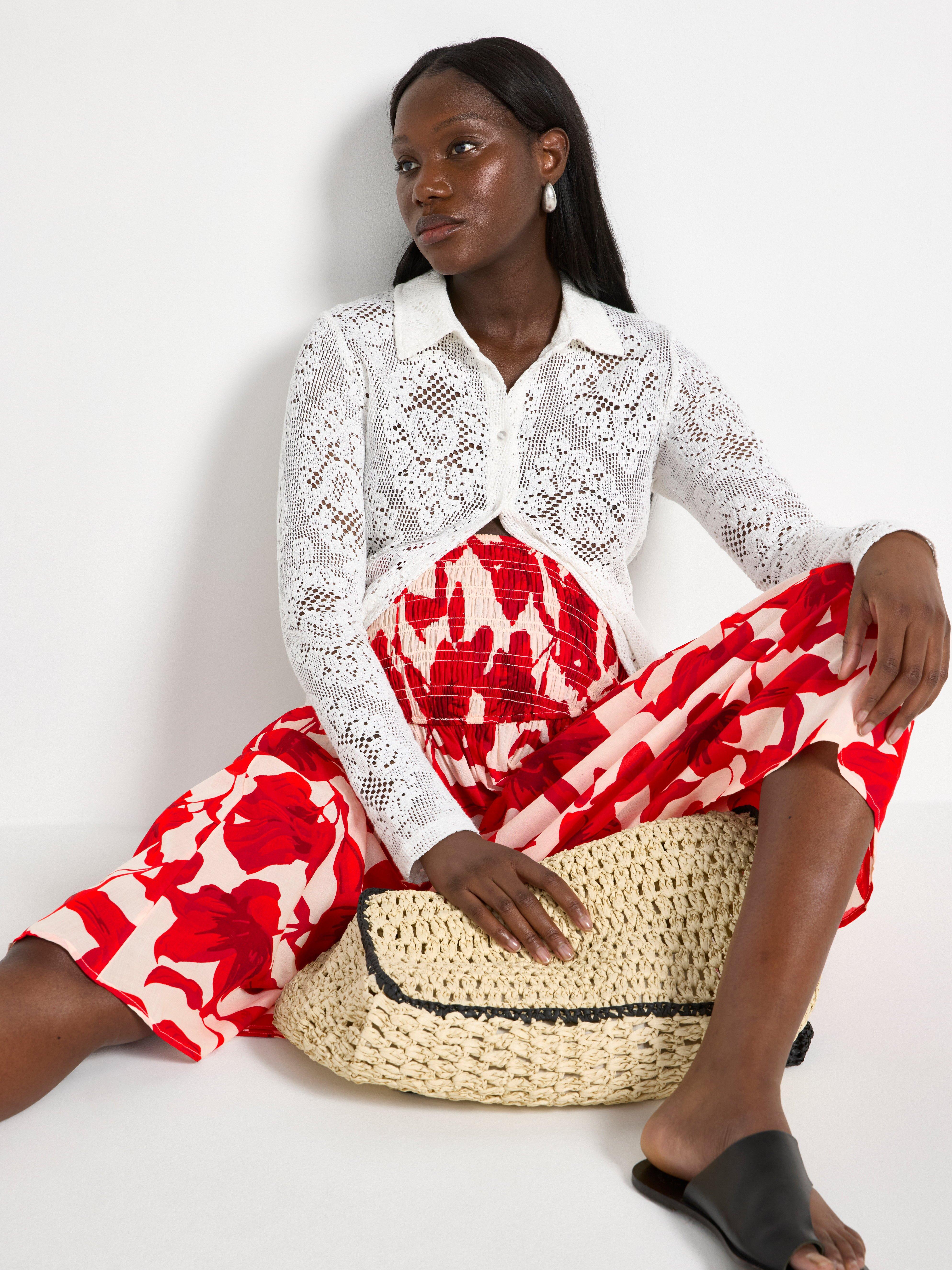 Maternity Skirt - Womens Wear - Red