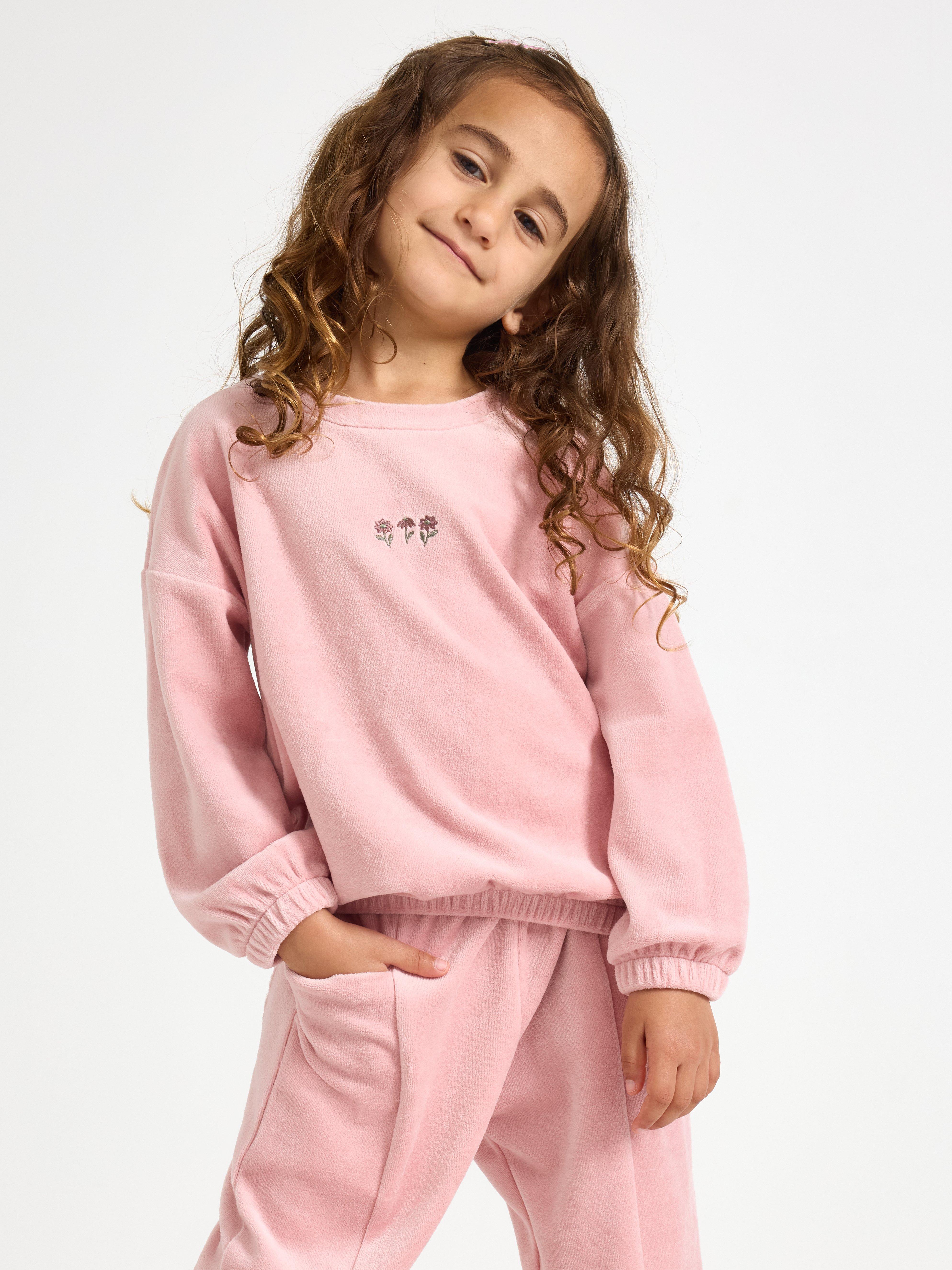 Oversized jumper in velour Lindex