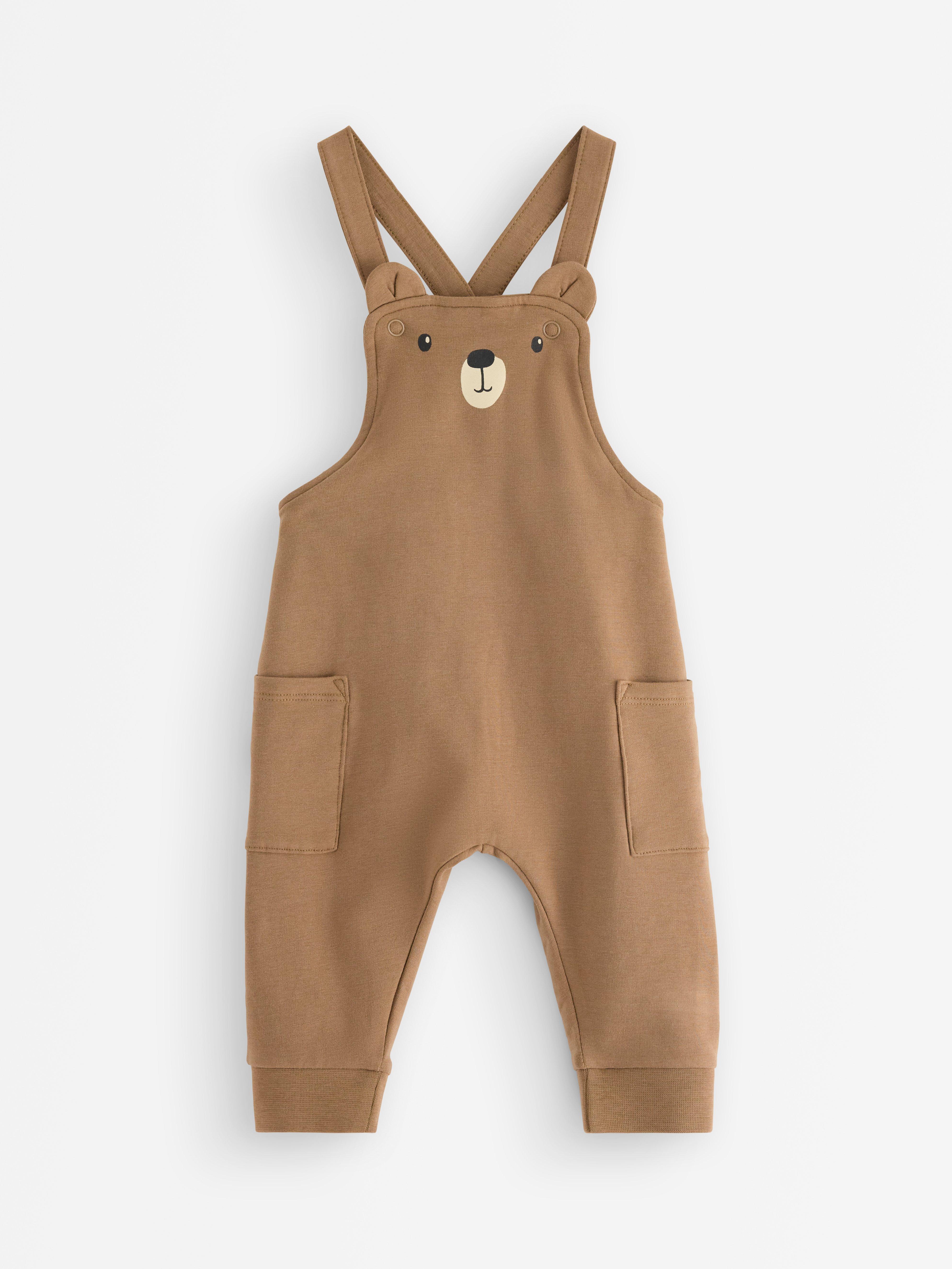 Bib Trousers - Kids Wear - Brown