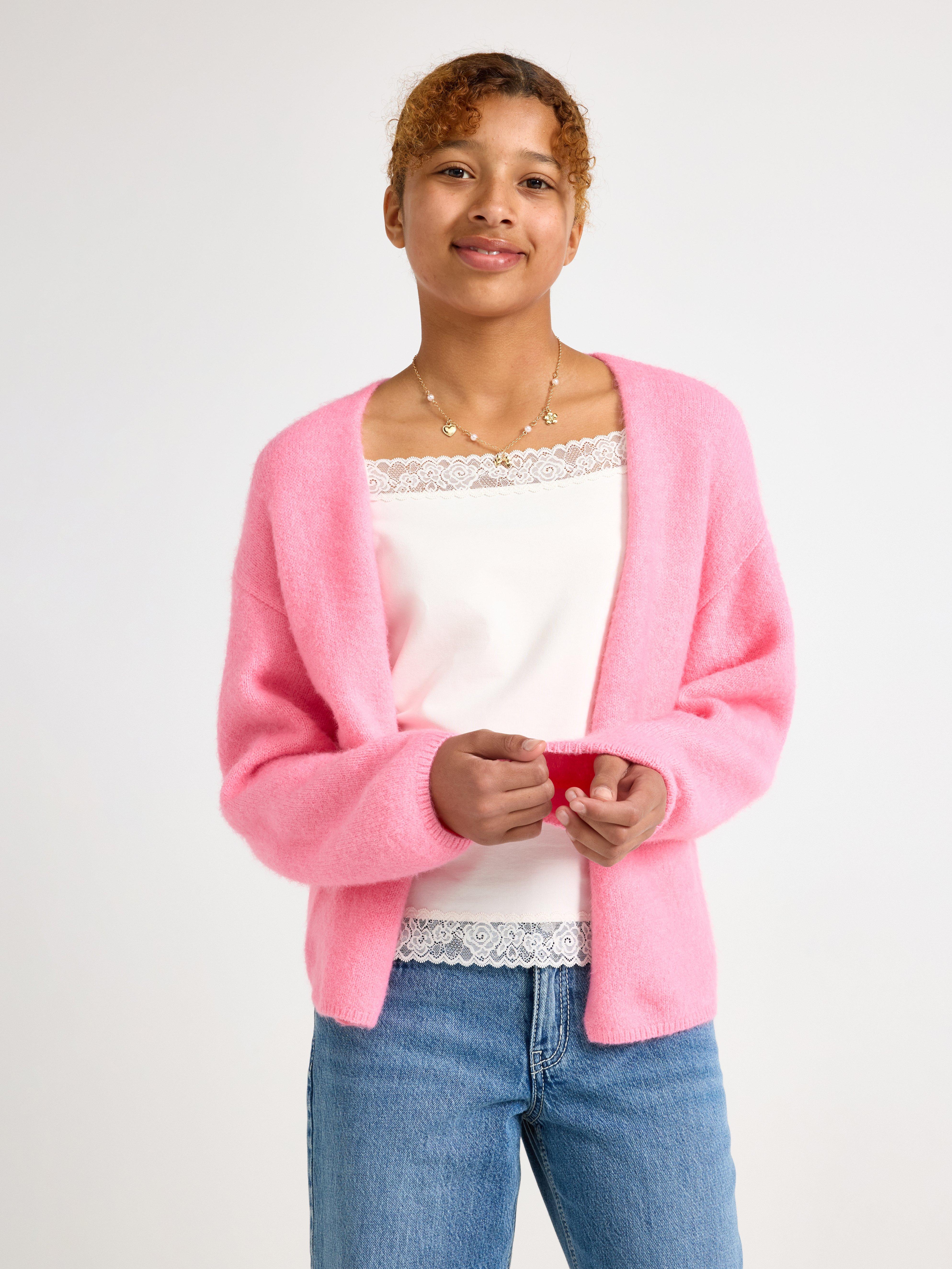 Cardigan - Barn - Rosa