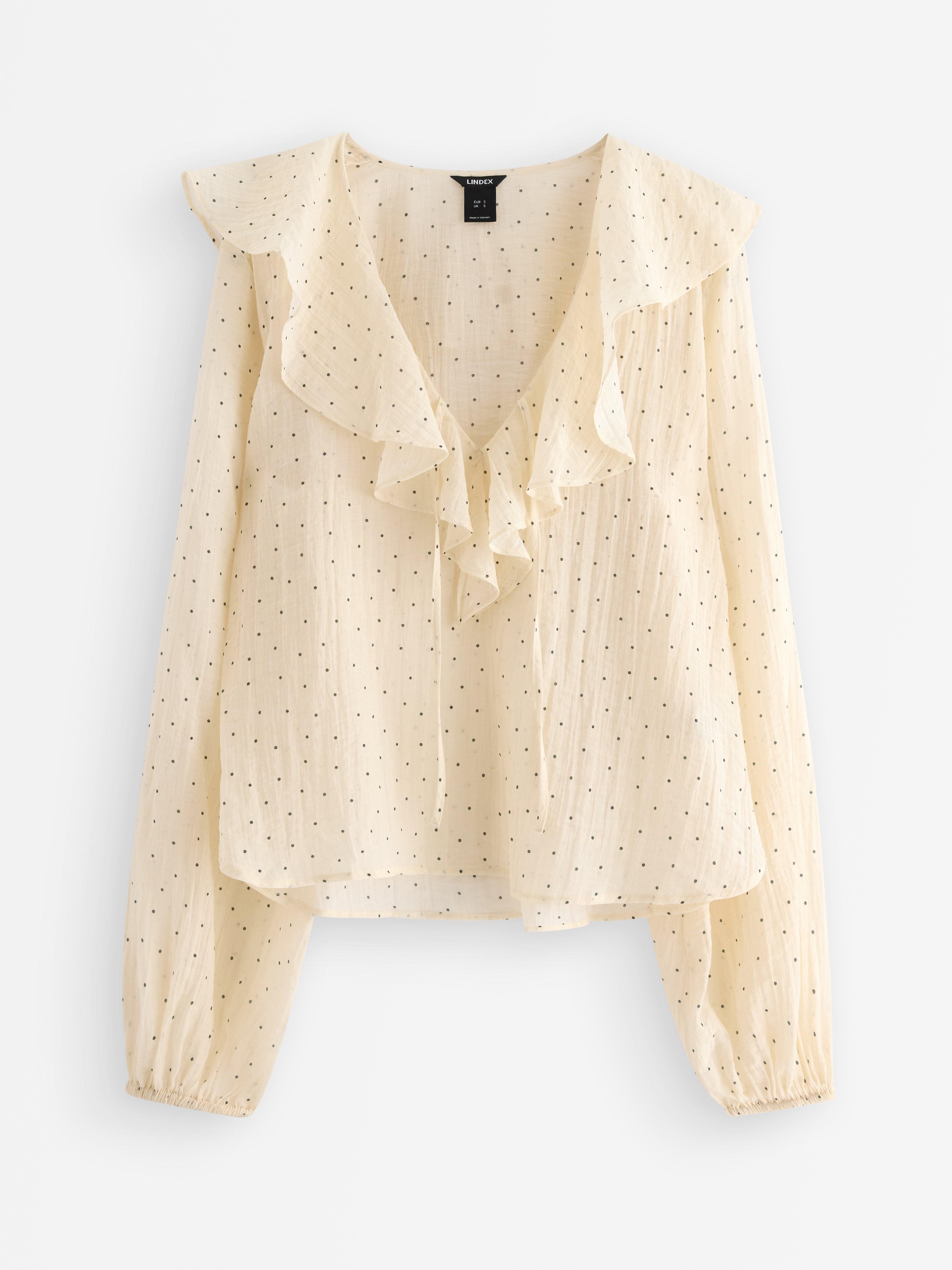 Bluse - Dame - Beige