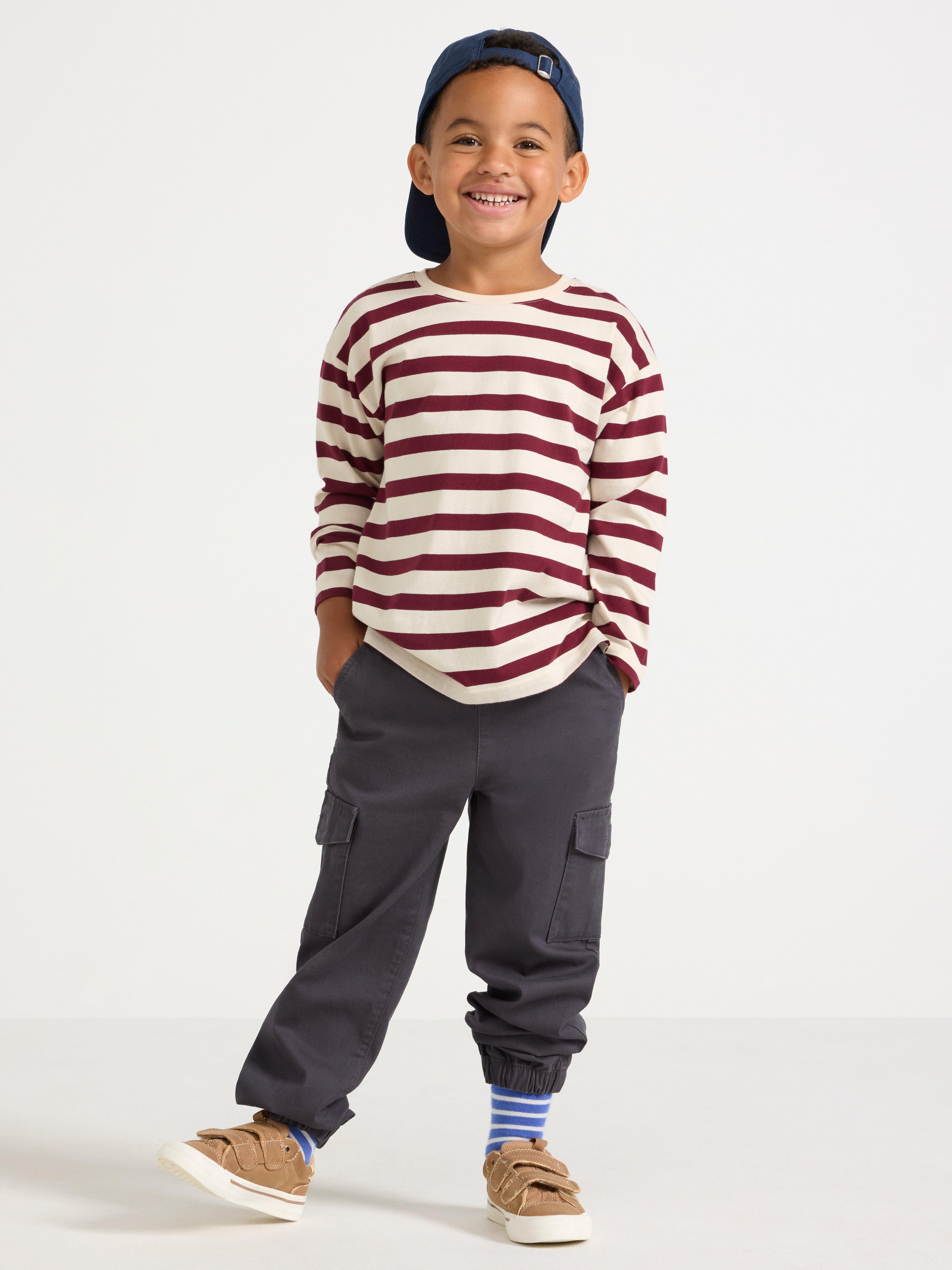 Cargo Trousers - Kids Wear - Grey