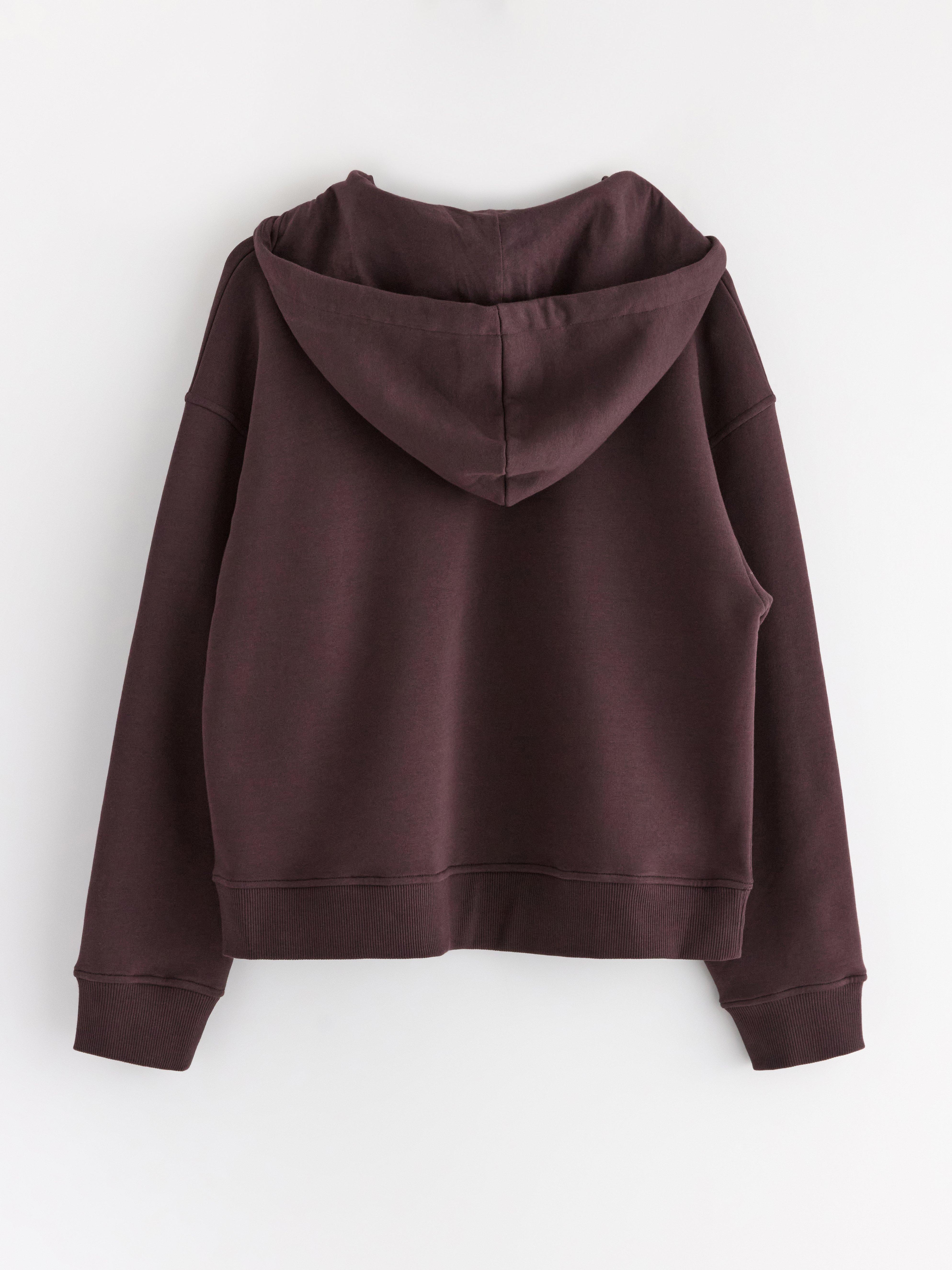 Hooded Sweatshirt - Womens Wear - Red