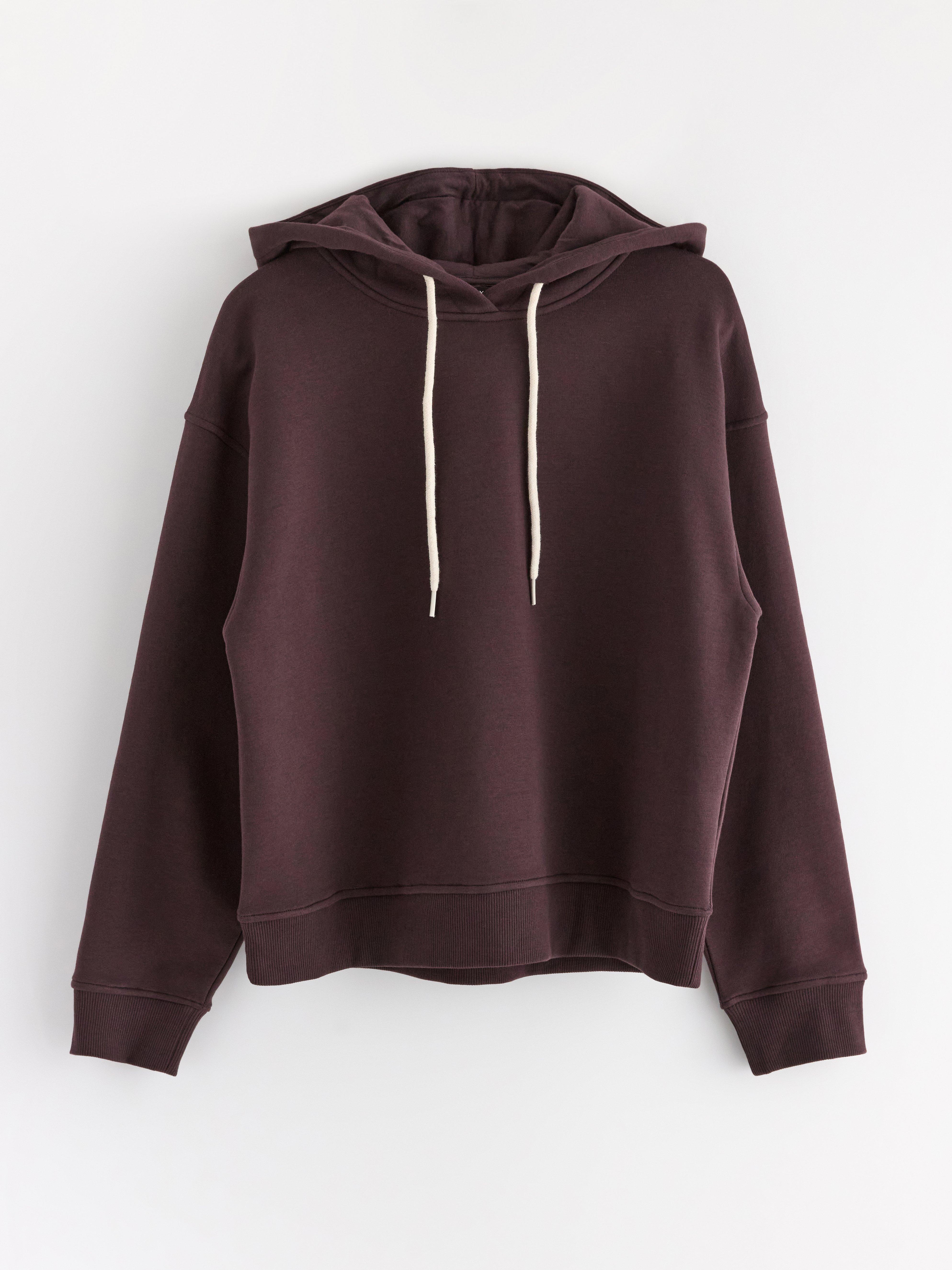 Hooded Sweatshirt - Womens Wear - Red
