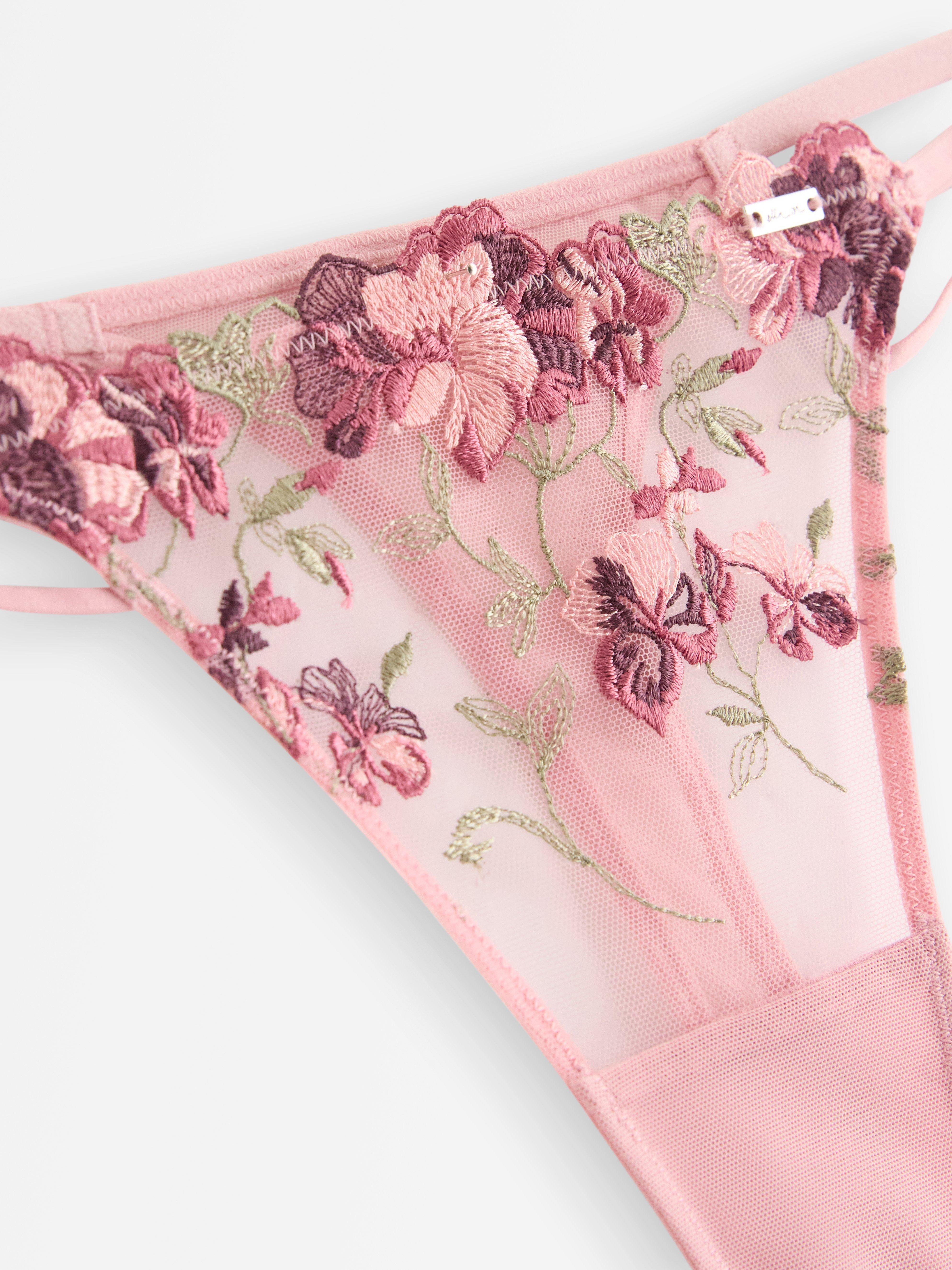 Stringtruse med lavt liv - Undertøy - Rosa