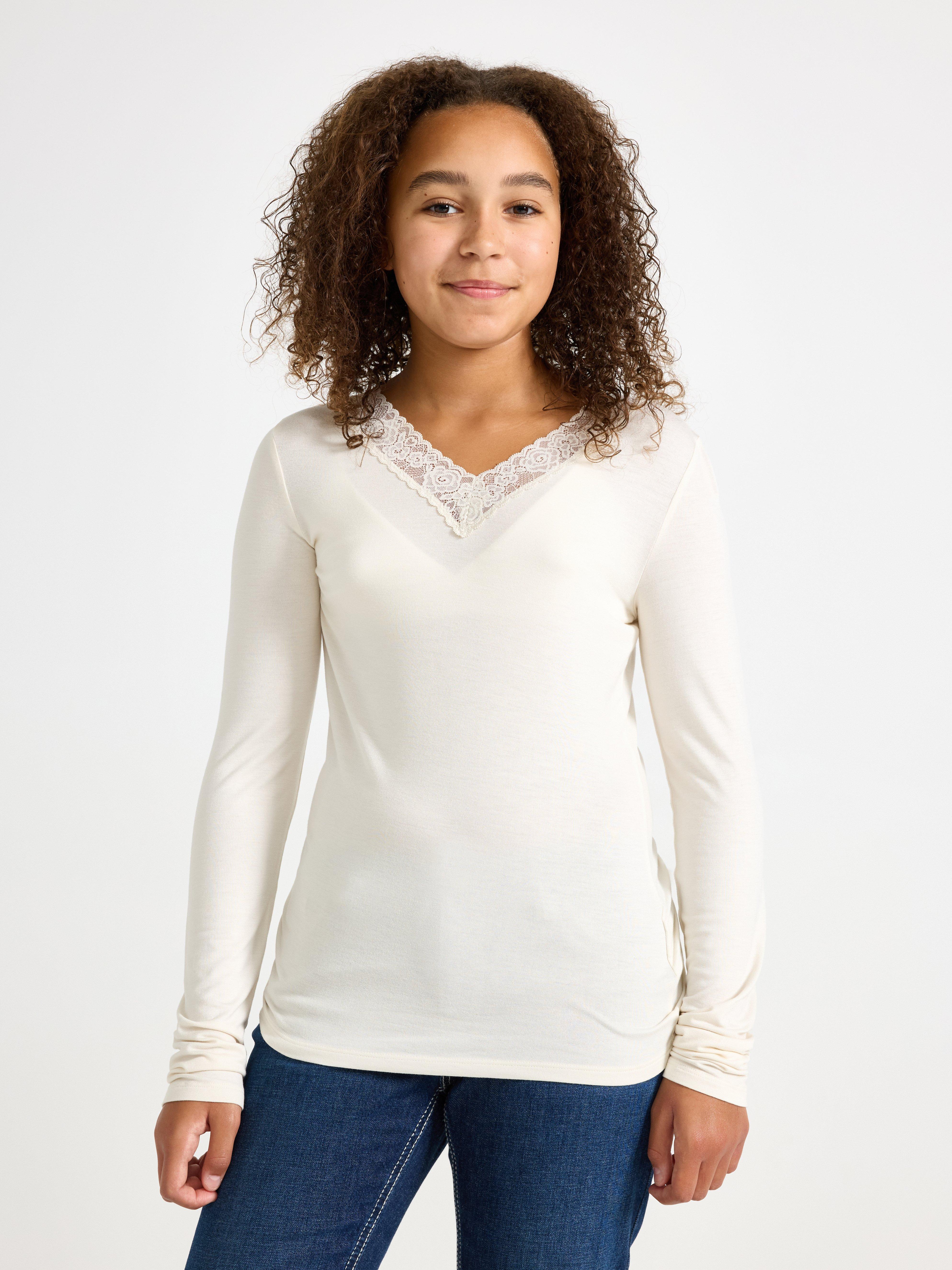 Top - Kids Wear - White