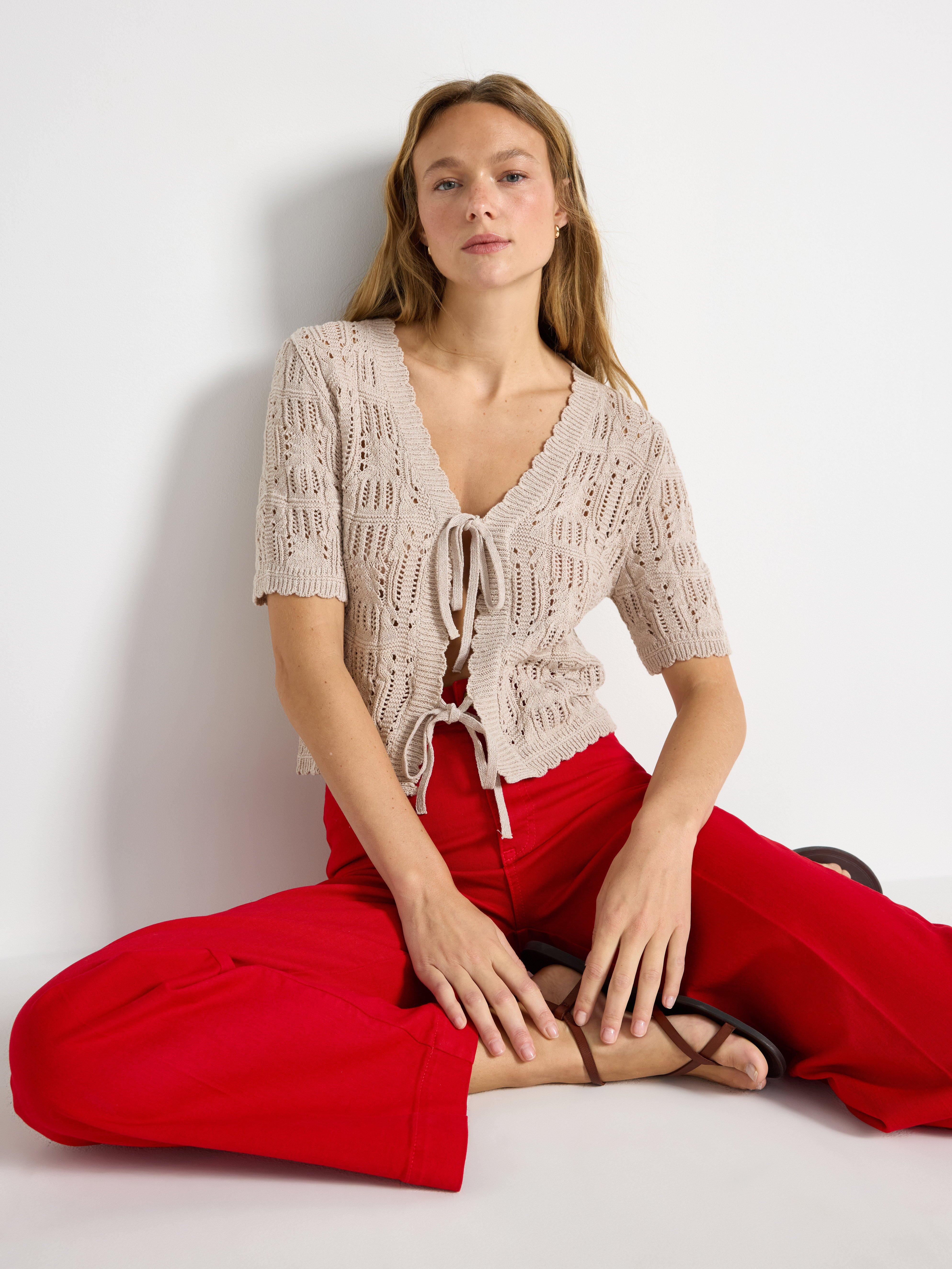 Cardigan - Womens Wear - Beige