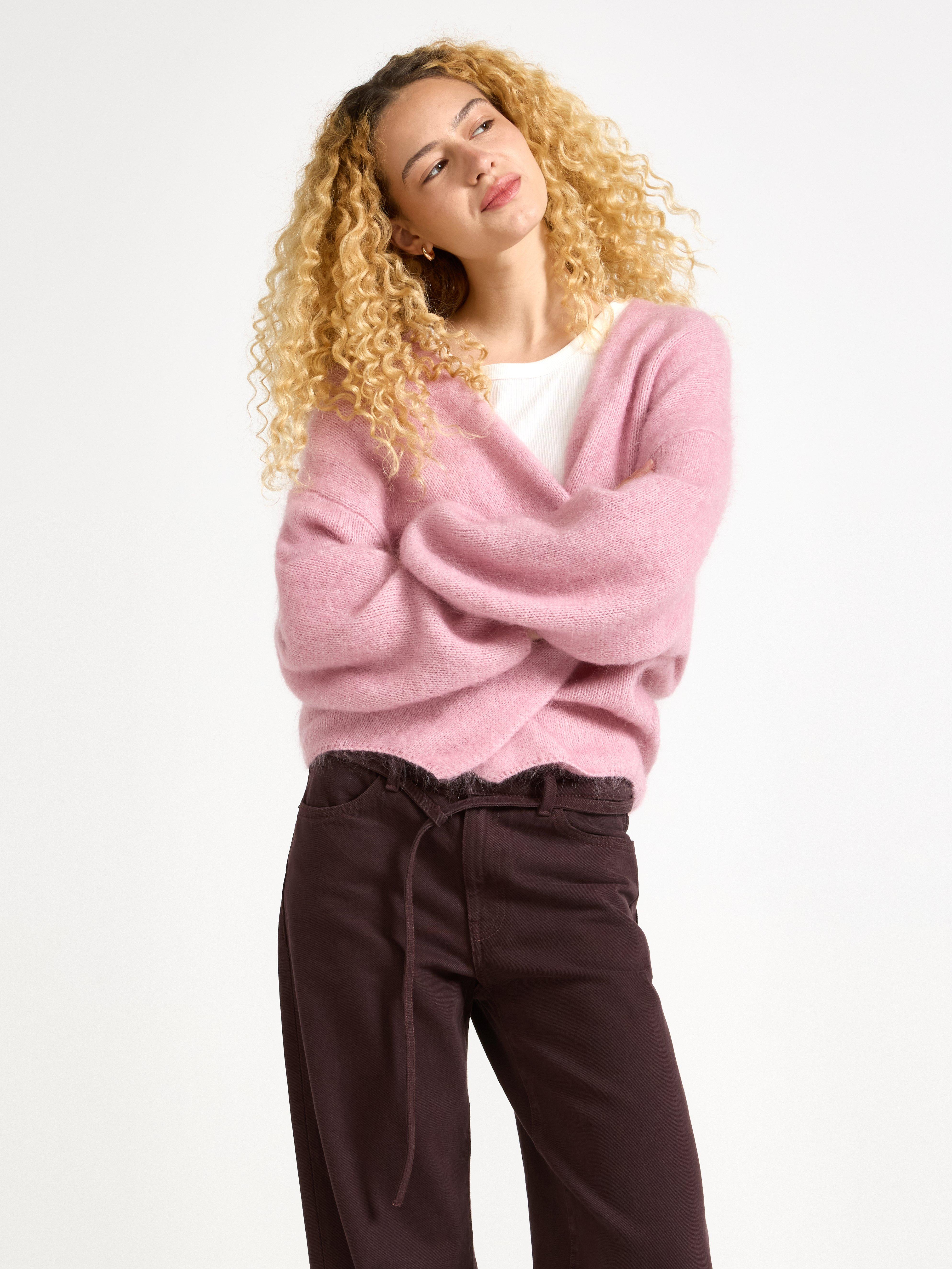 Cardigan - Dame - Rosa