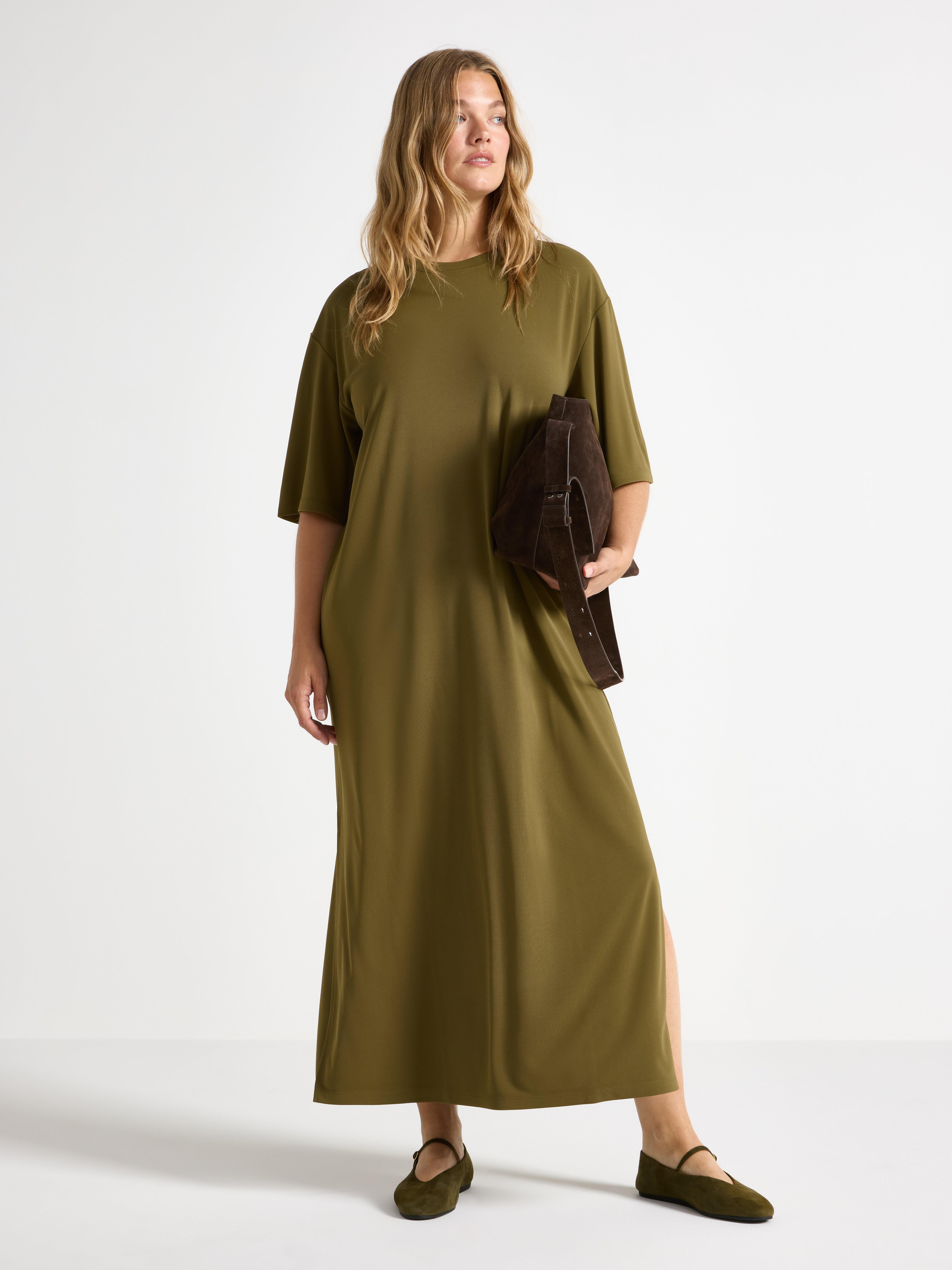 T-shirt dress - Womens Wear - Green