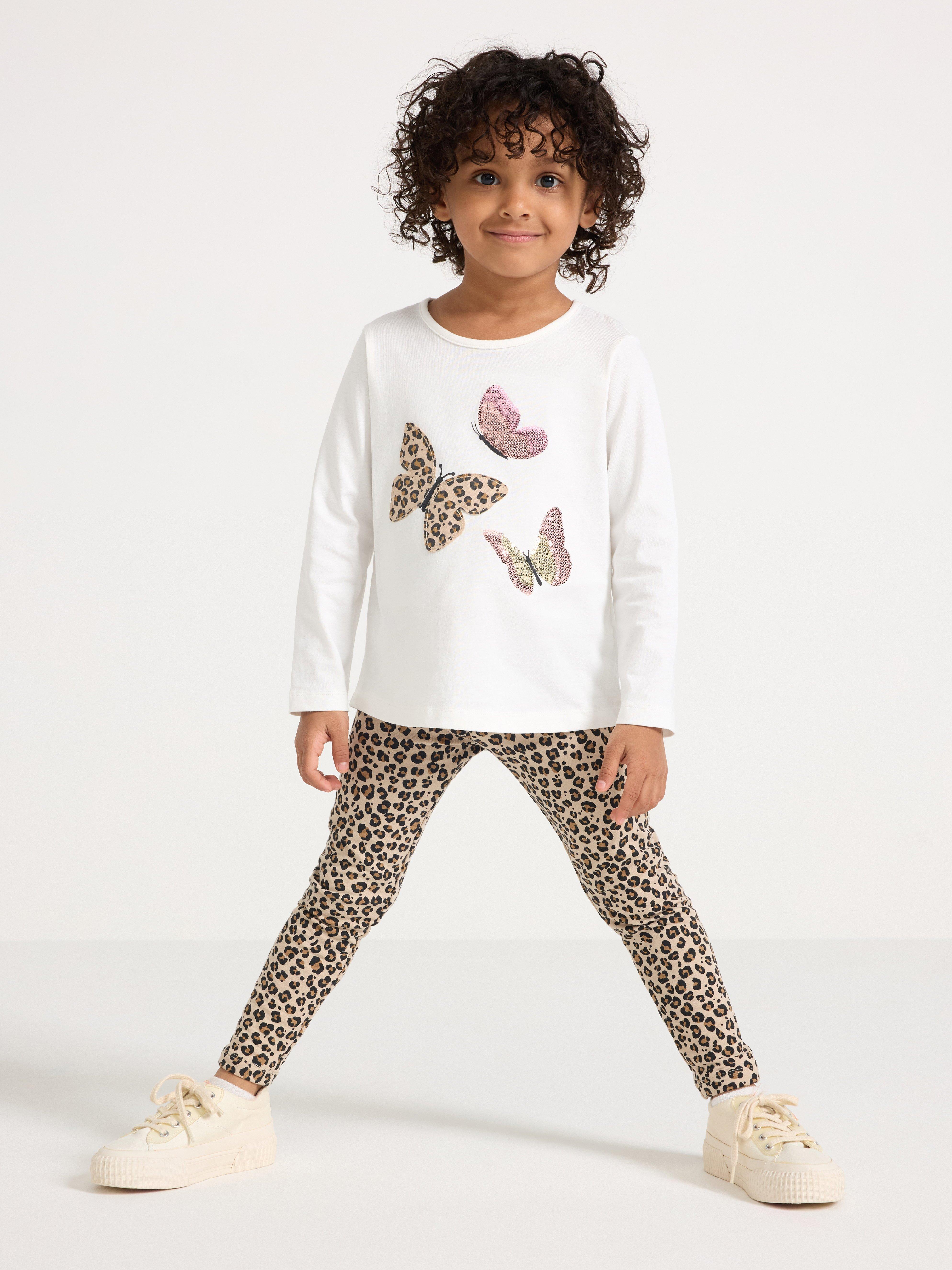 Leggings - Barn - Beige