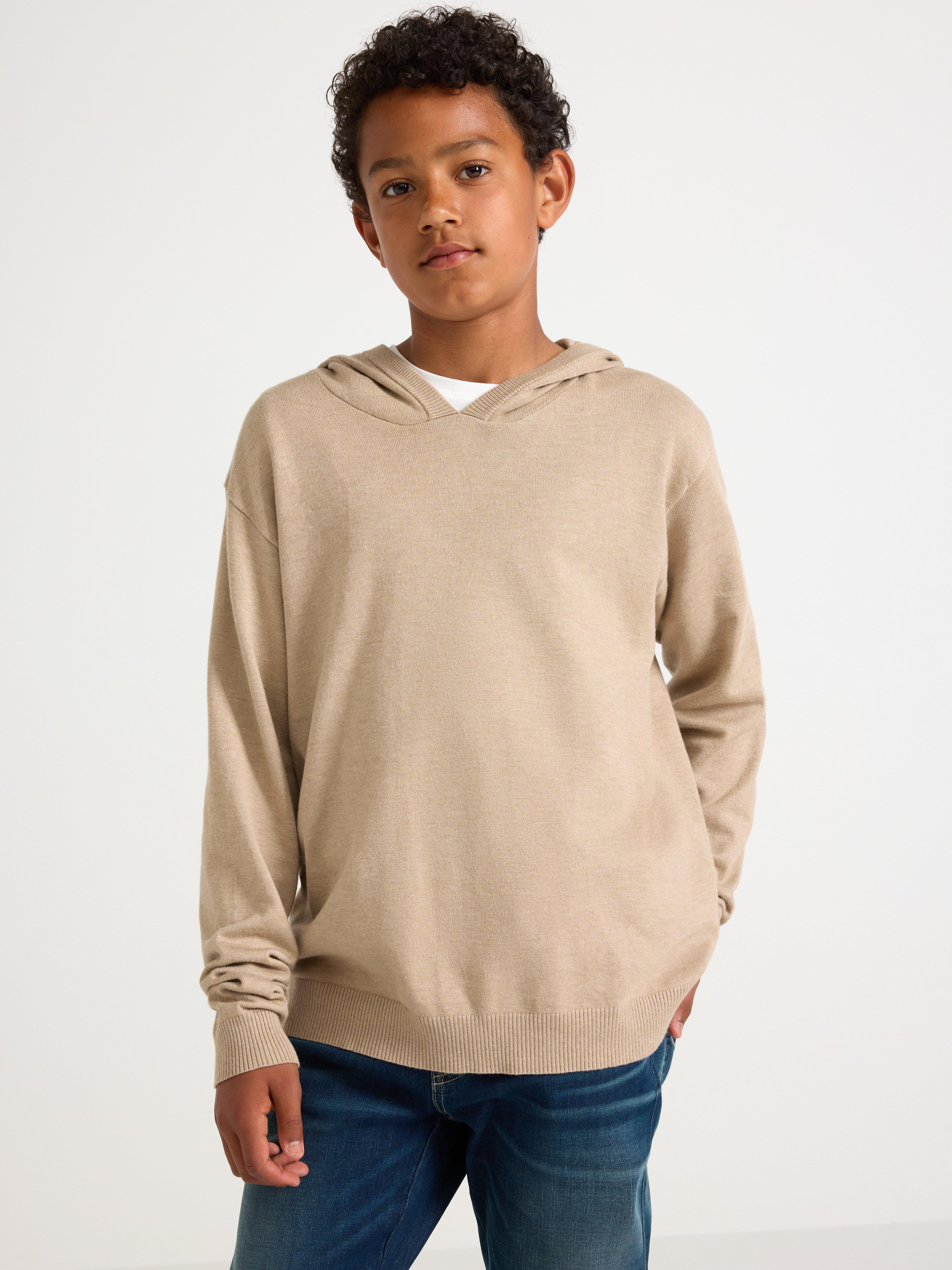 Hooded Sweatshirt - Kids Wear - Beige