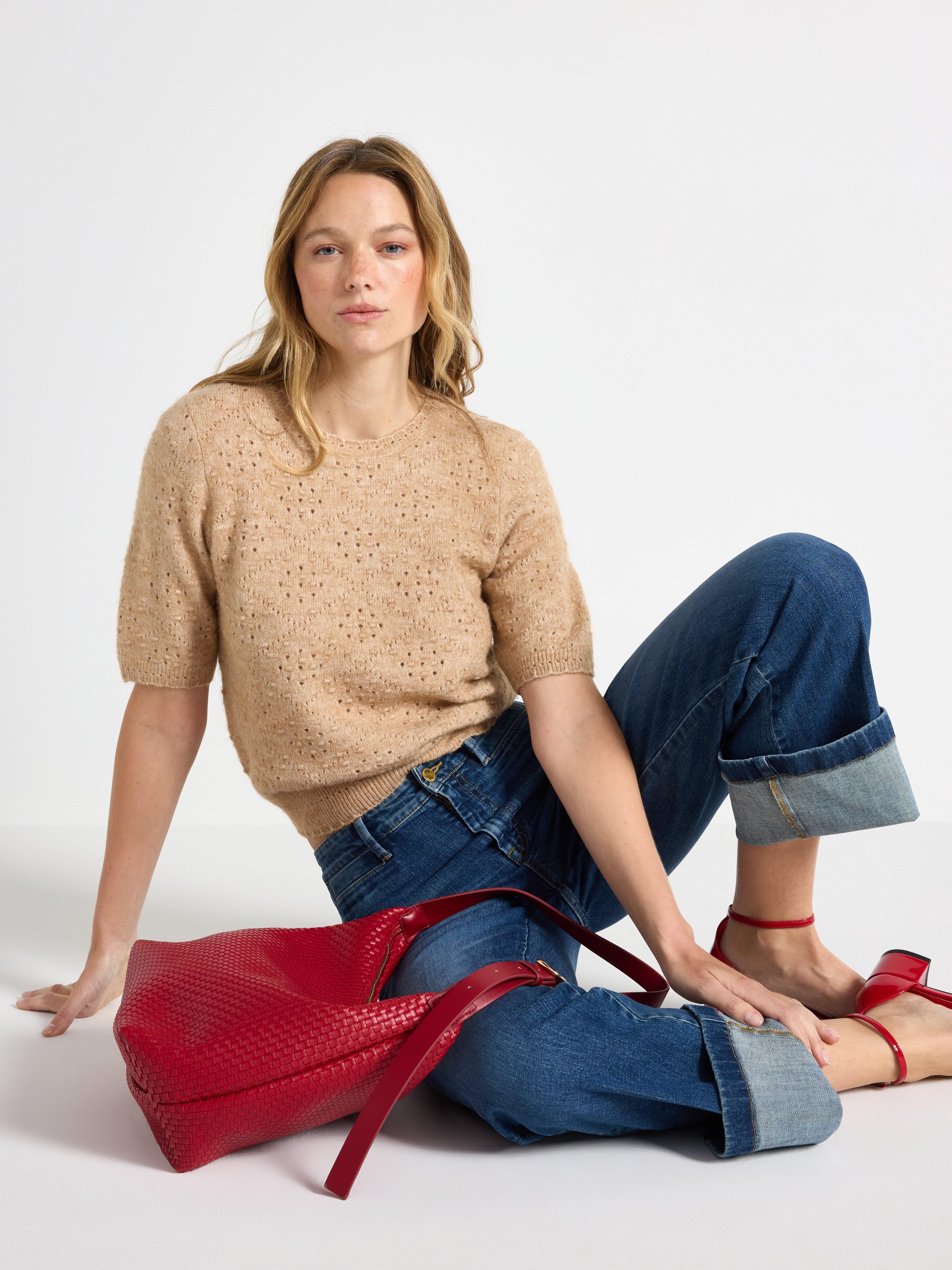 Sweater - Dame - Beige