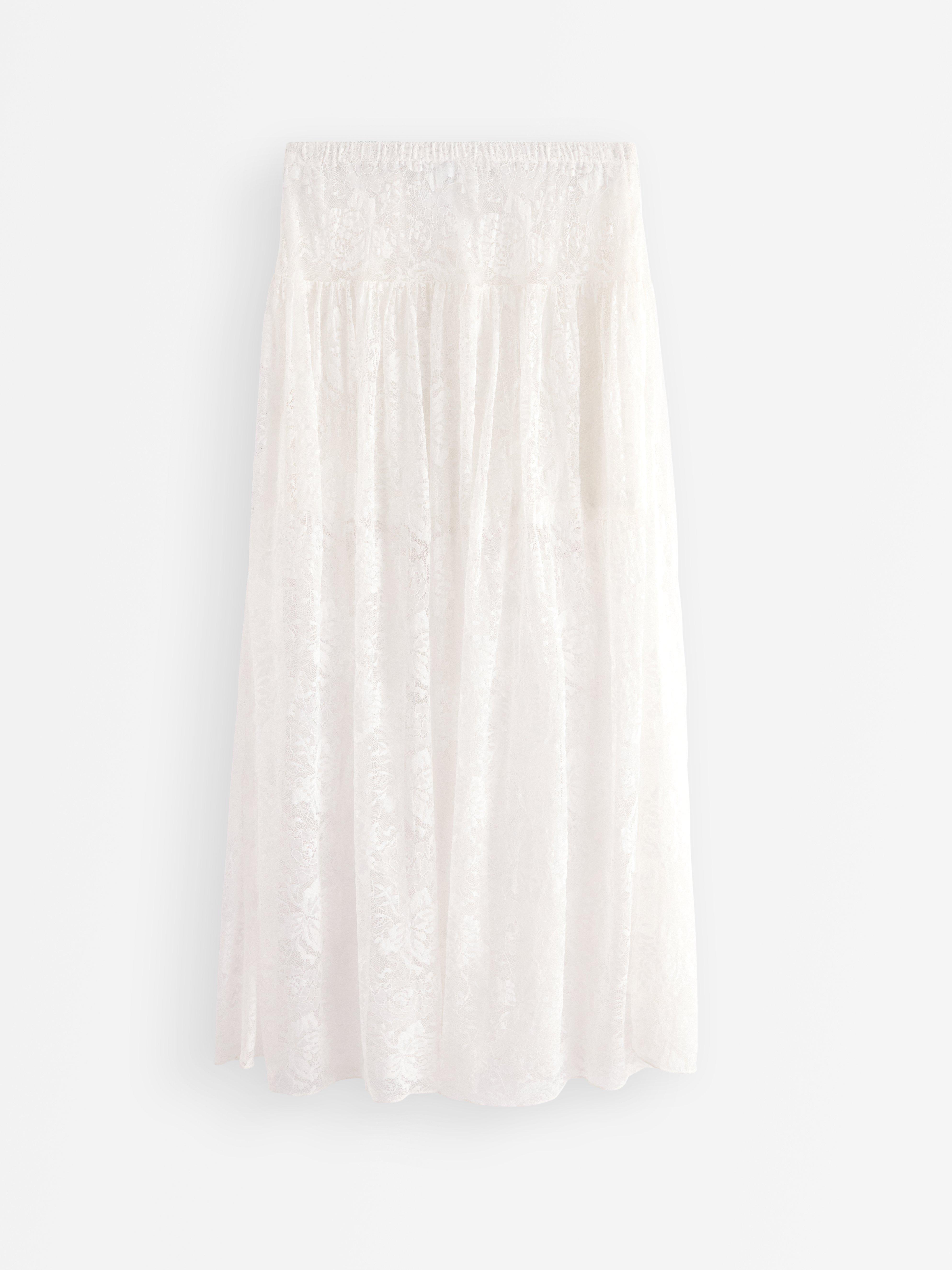 Maxi Skirt - Womens Wear - White