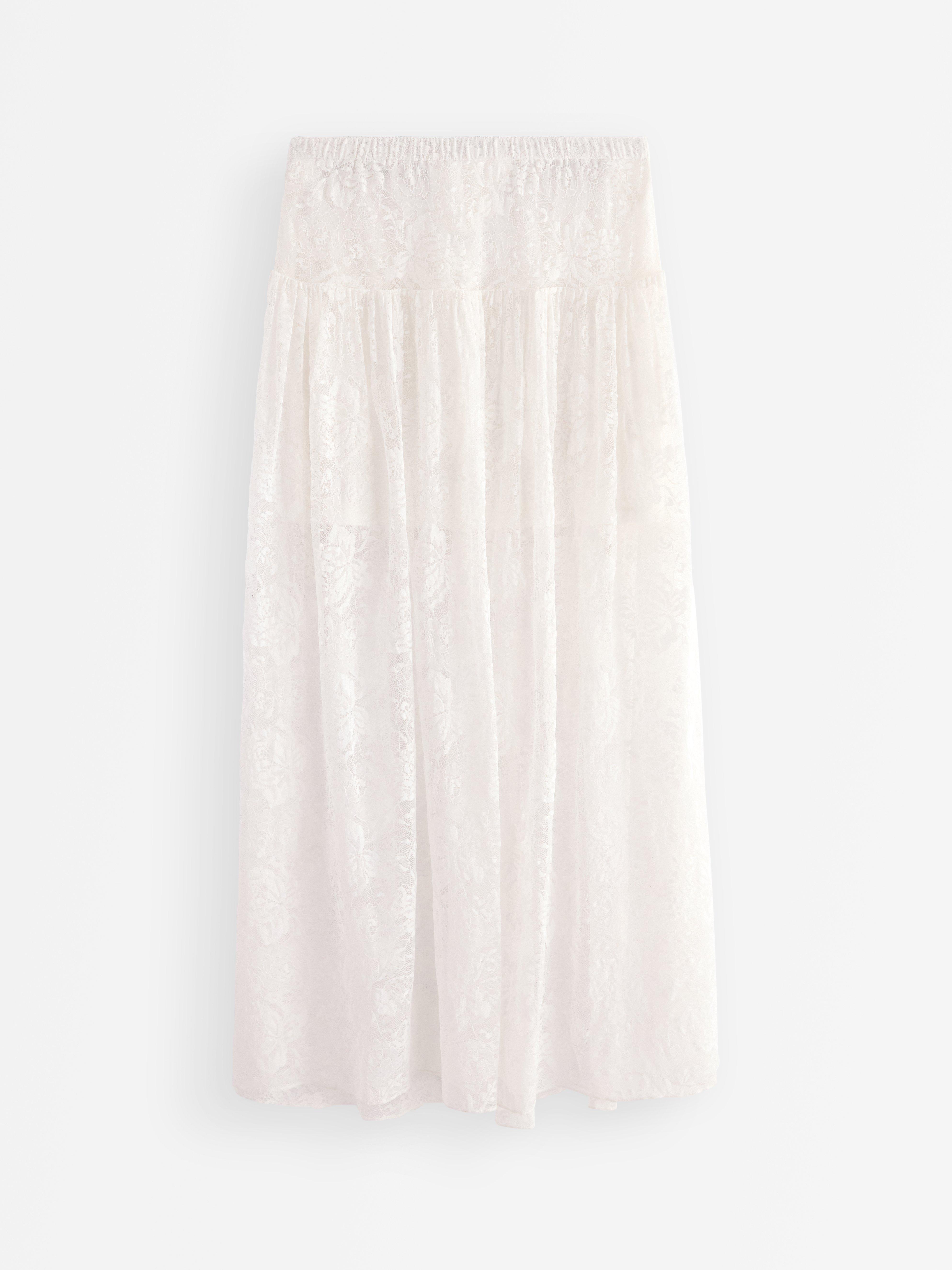 Maxi Skirt - Womens Wear - White