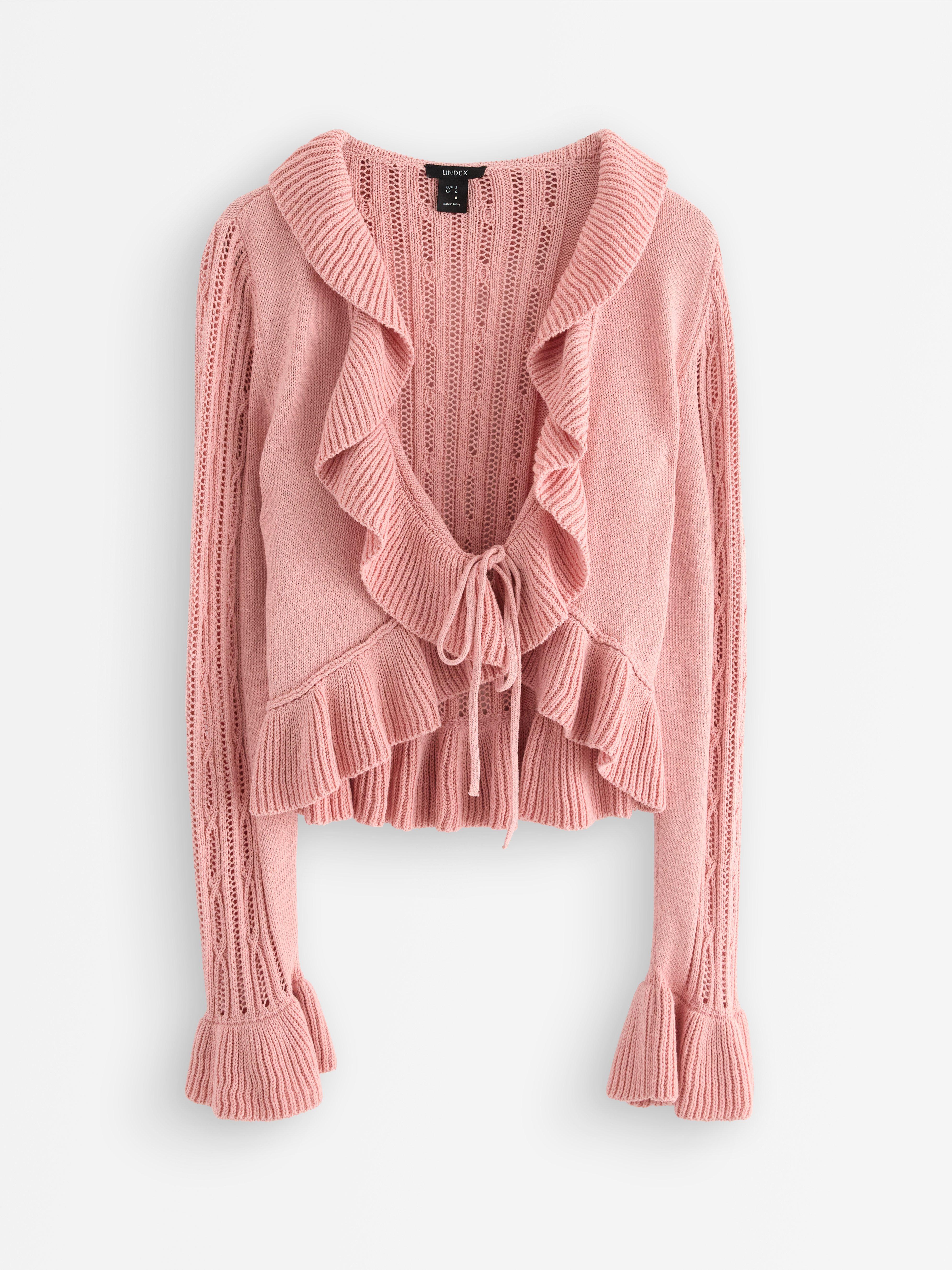 Cardigan - Dam - Rosa