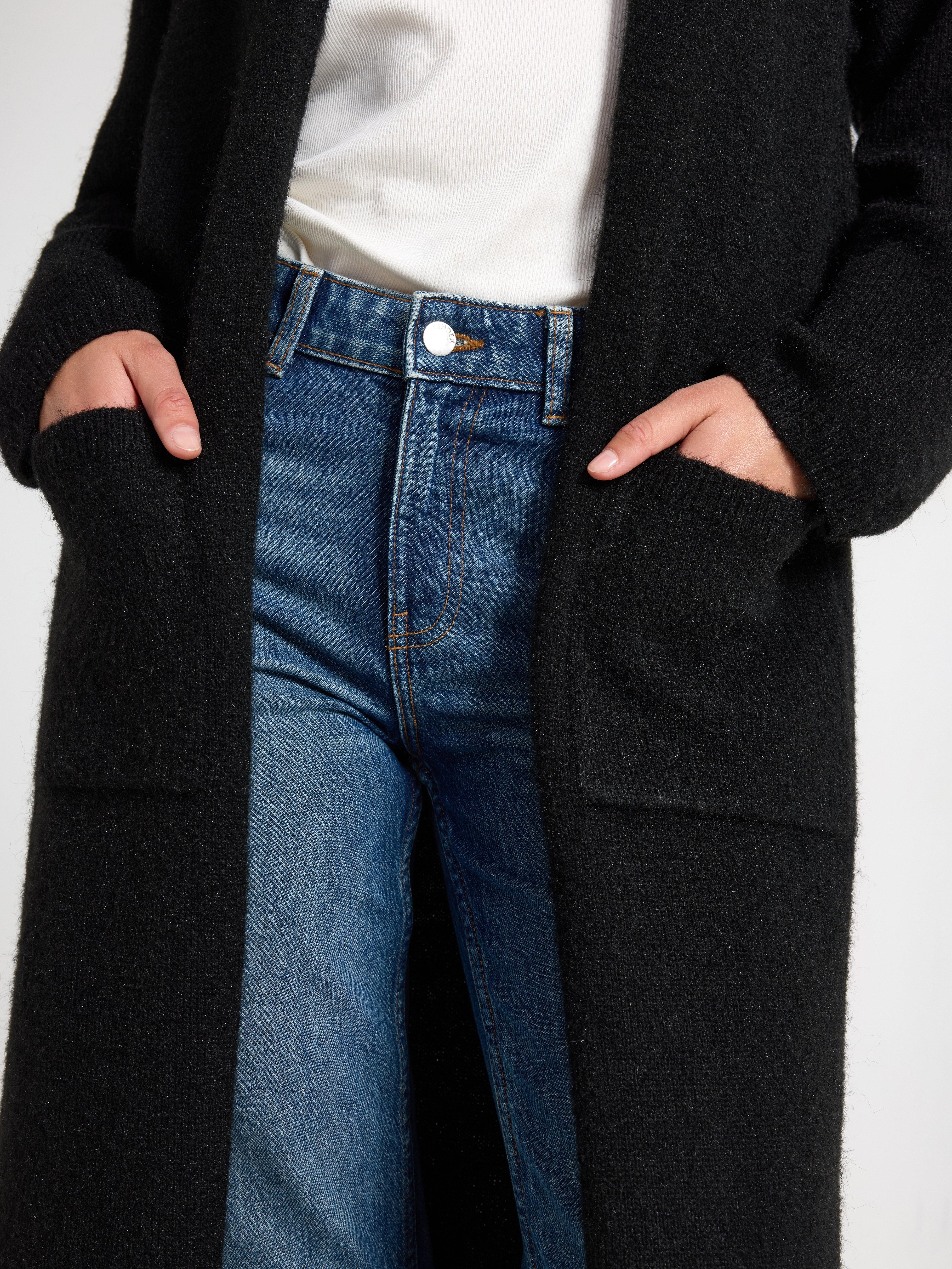 Maxi cardigan - Dame - Sort