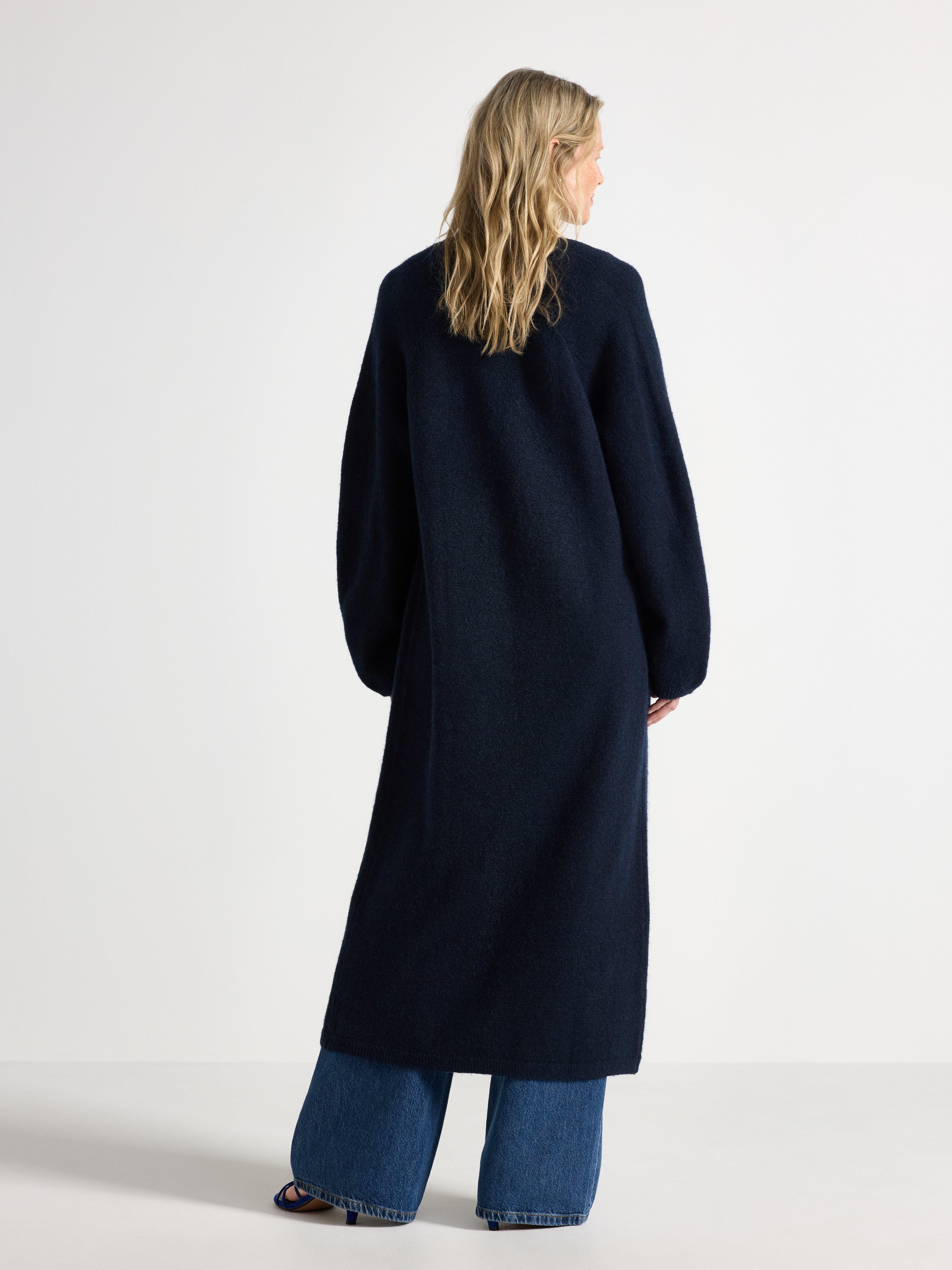 Maxi cardigan - Dame - Blå