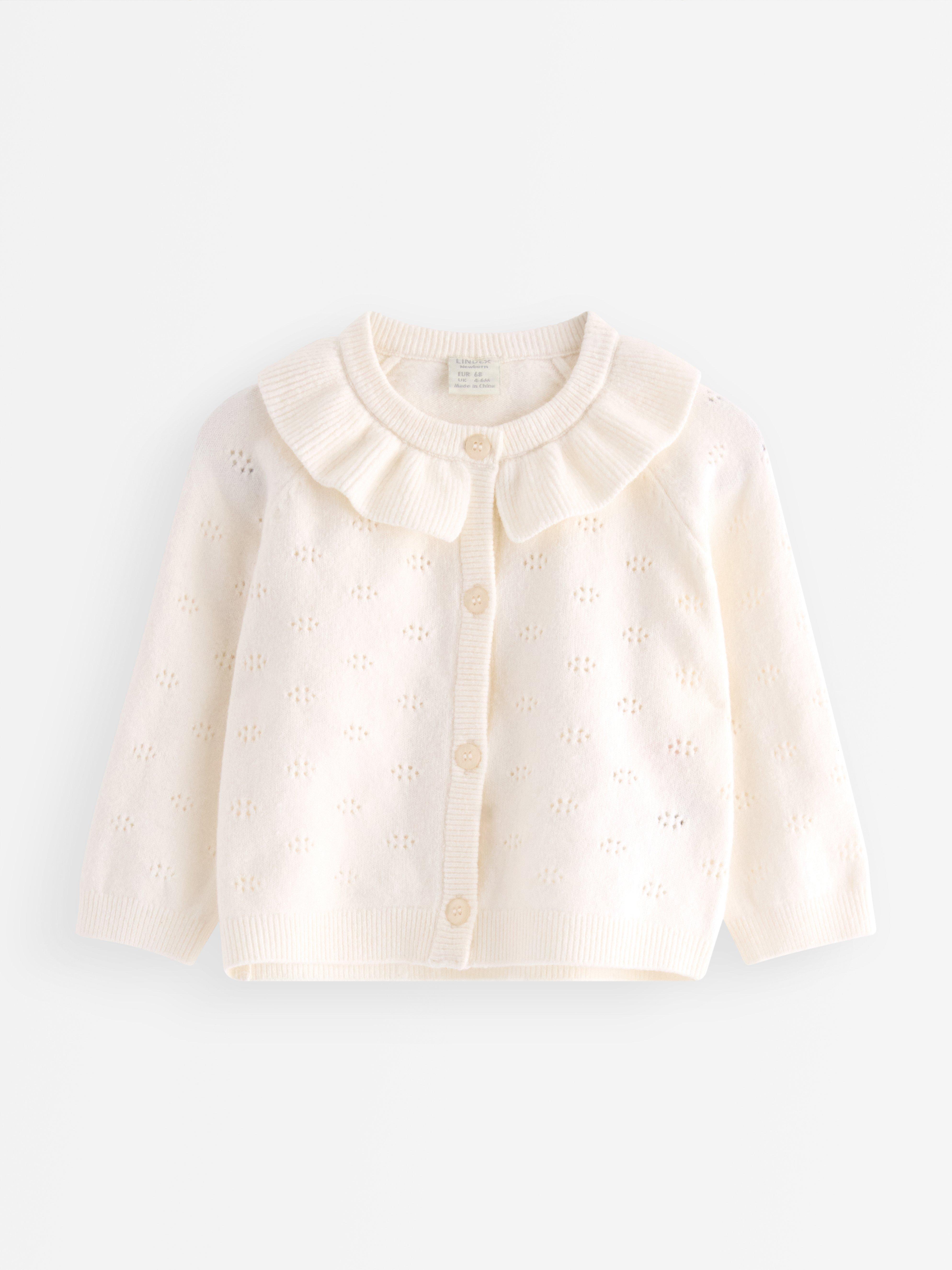 Cardigan - Barn - Vit