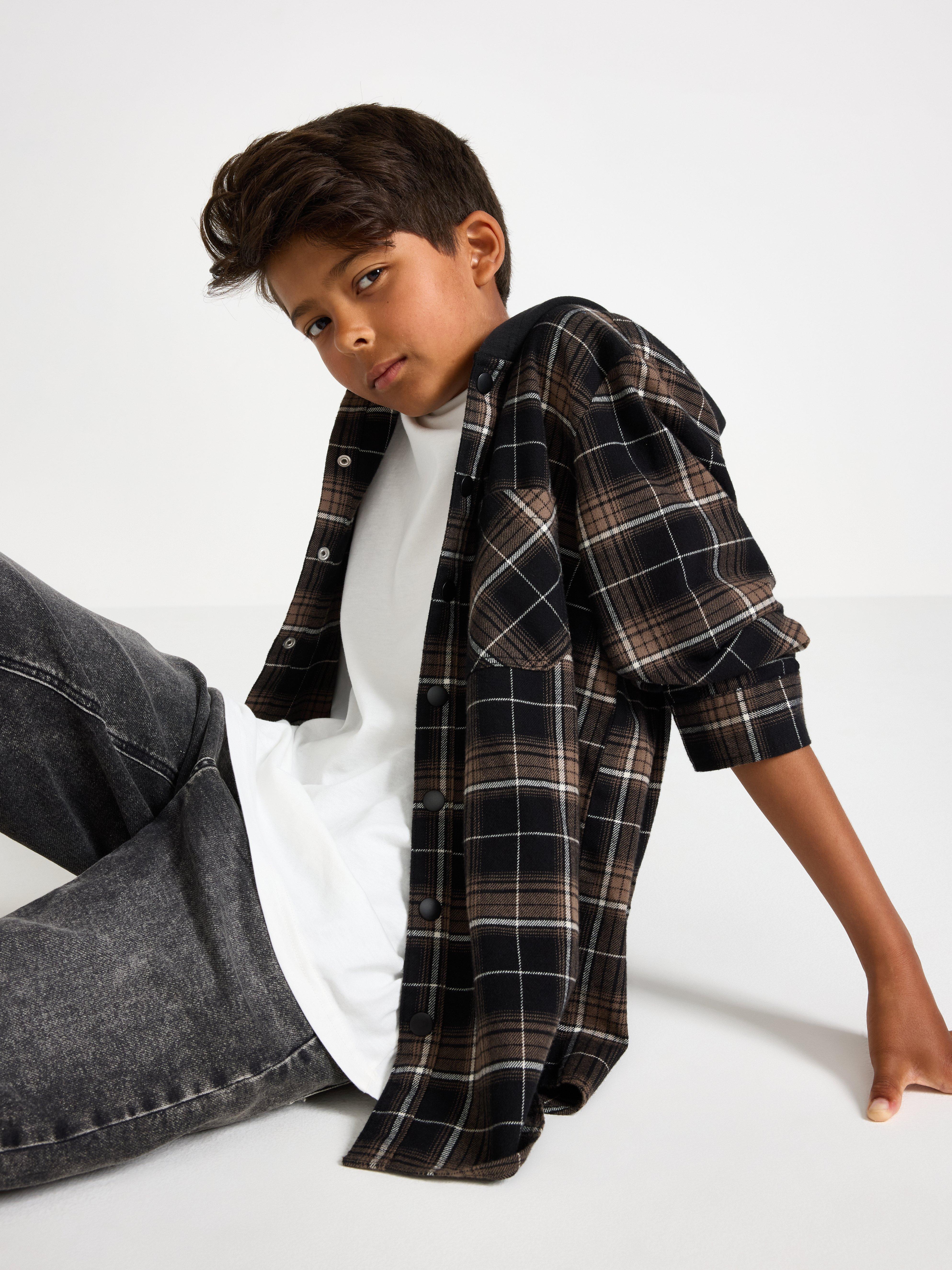 Hooded shirt - Kids Wear - Black